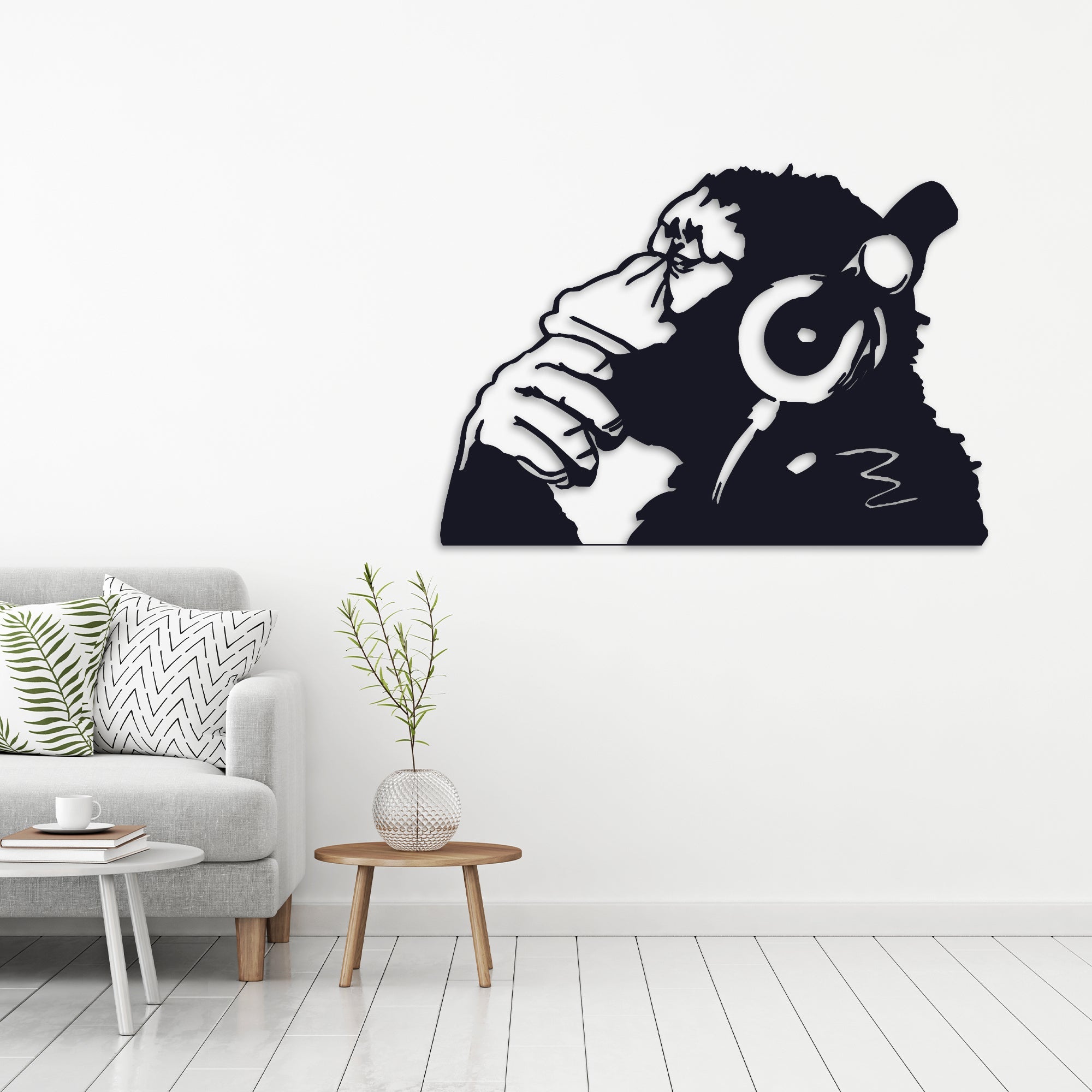 ・"Banksy Monkey Beats"・Premium Metal Wall Art - Limited Edition