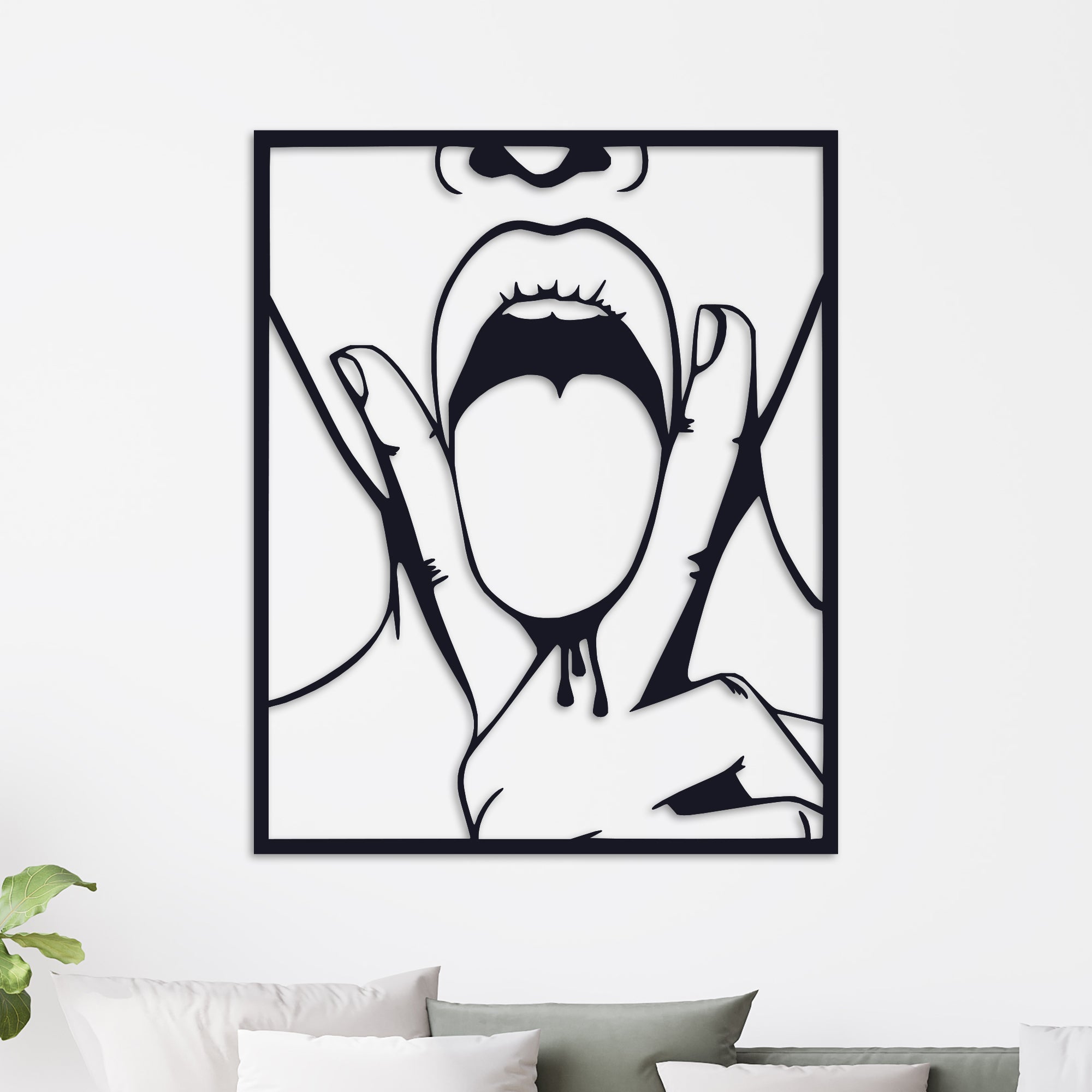 ・"V Tongue"・Premium Metal Wall Art - Limited Edition