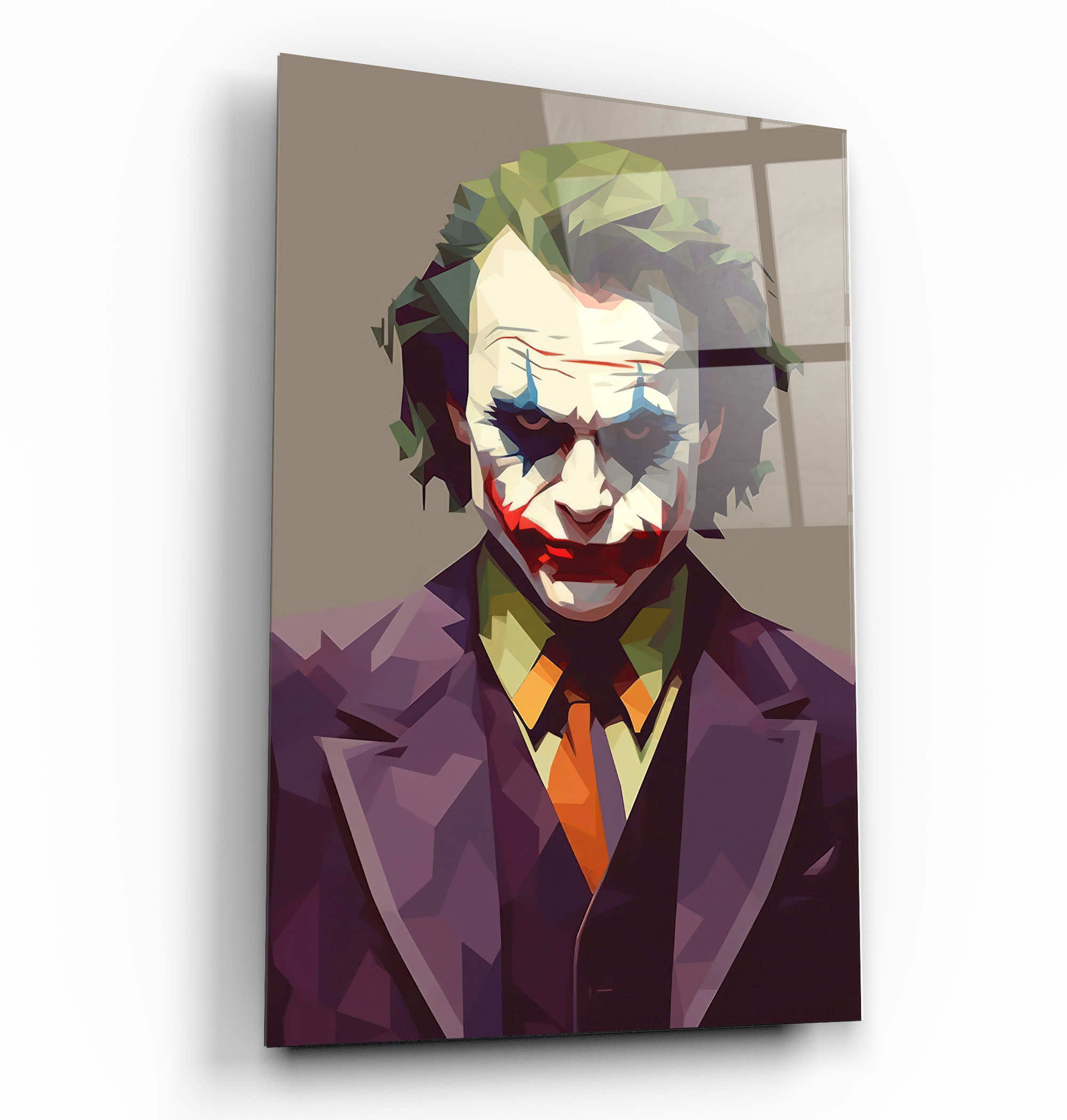 ・"Joker Pixels"・Designers Collection Glass Wall Art