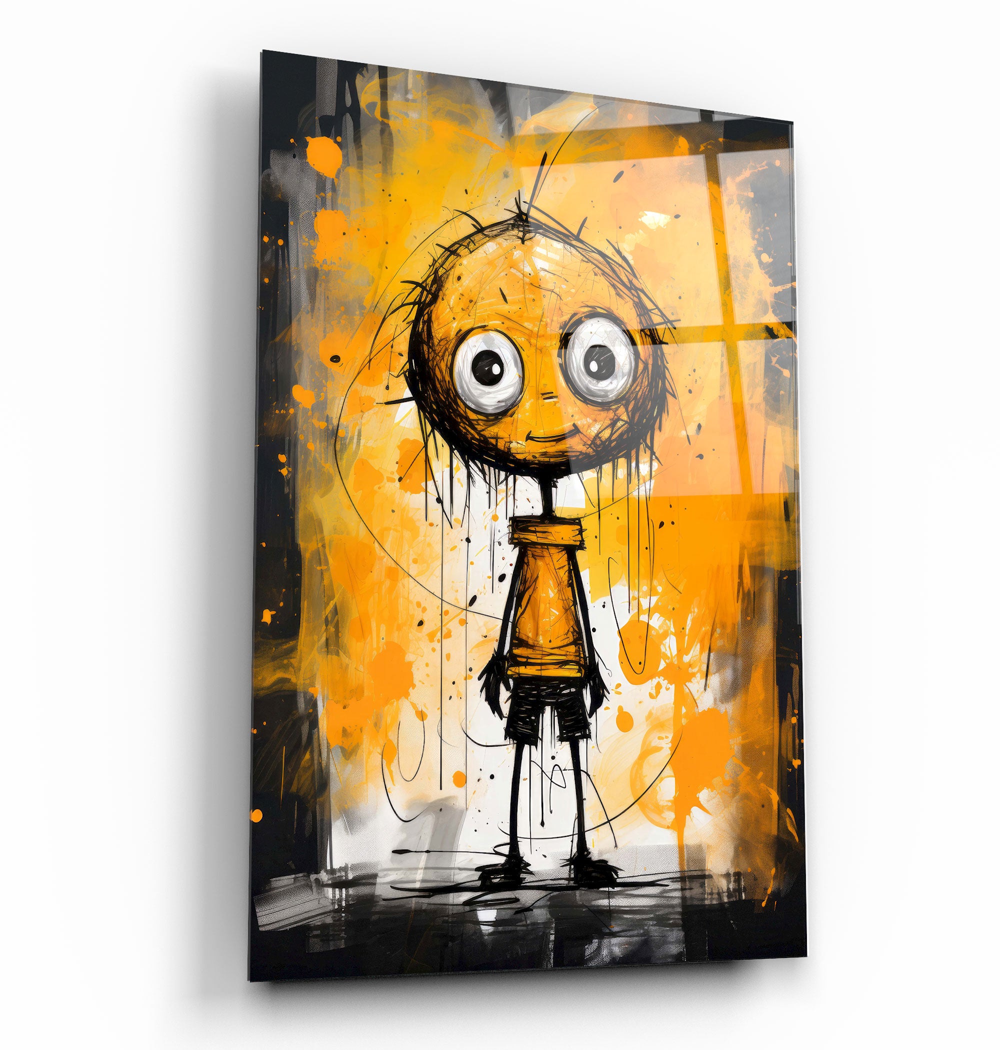 Still Happy to See You | Designers Collection Glass Wall Art