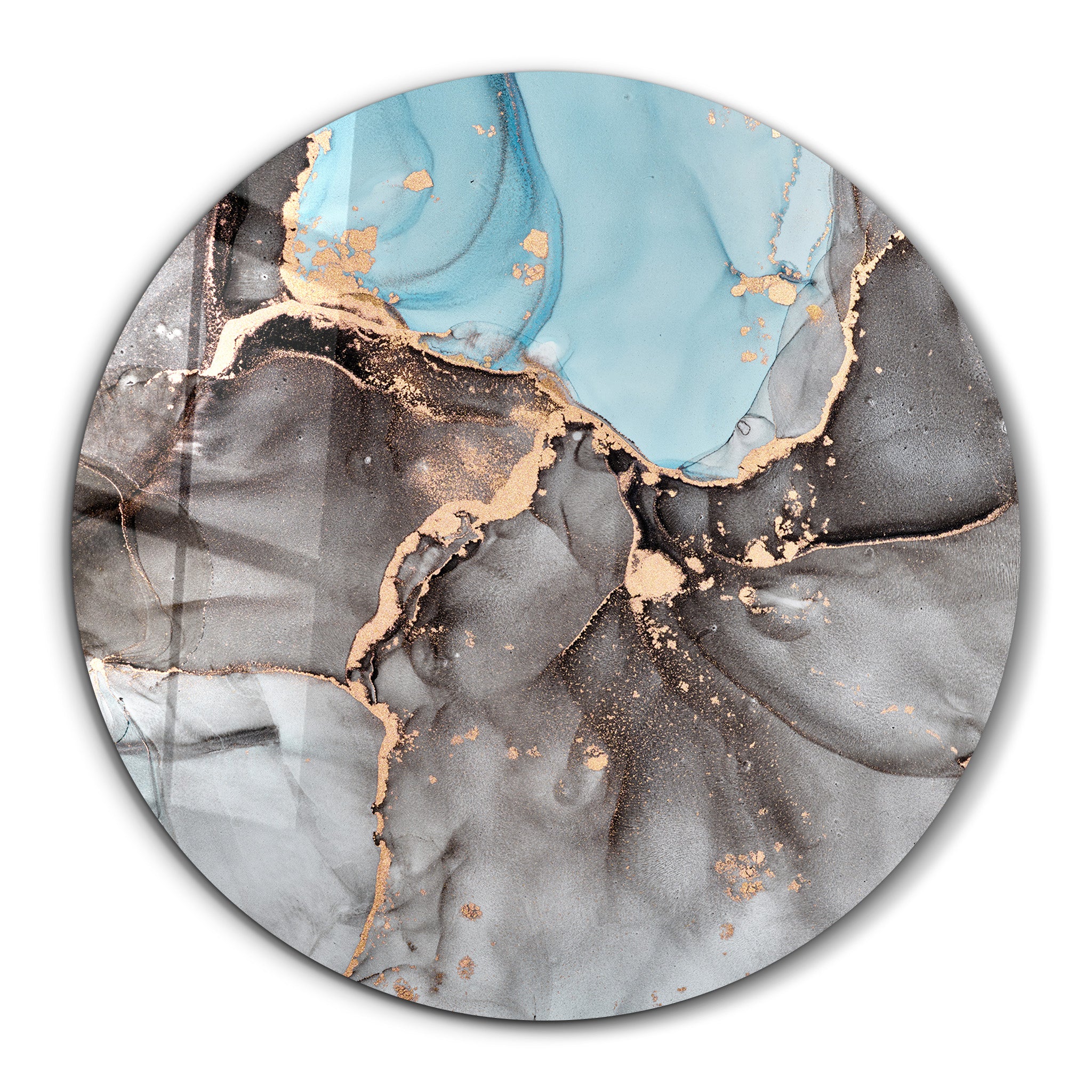 ・"Marble Pattern"・Rounded Glass Wall Art