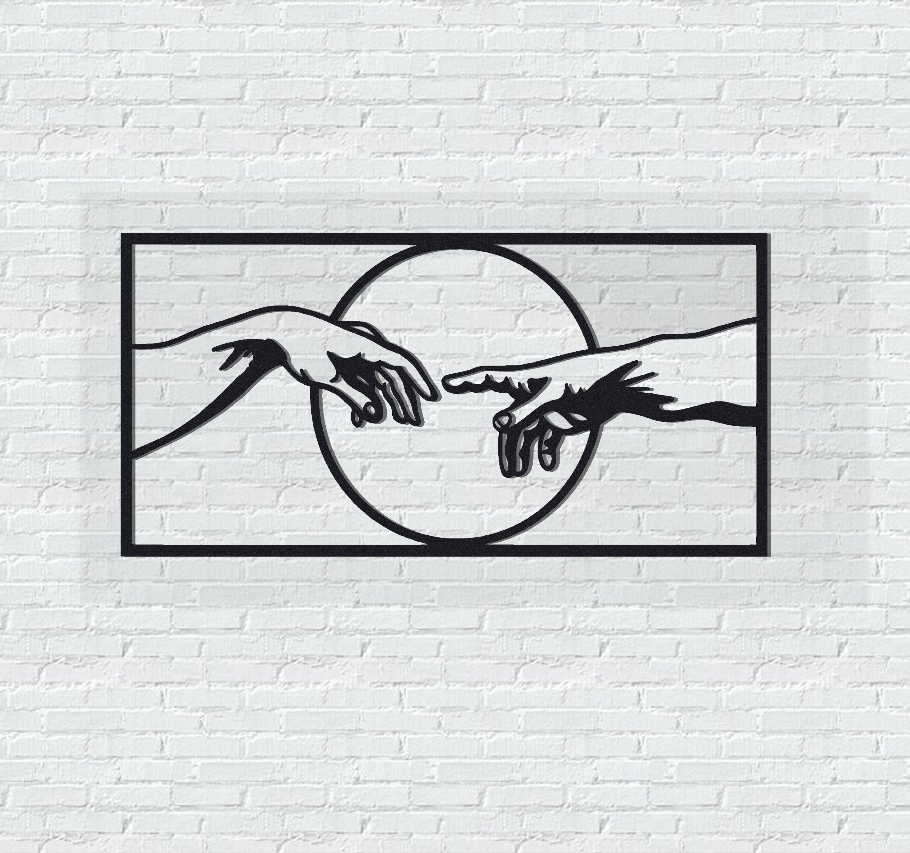 ・"Creation of Adam"・Premium Metal Wall Art - Limited Edition