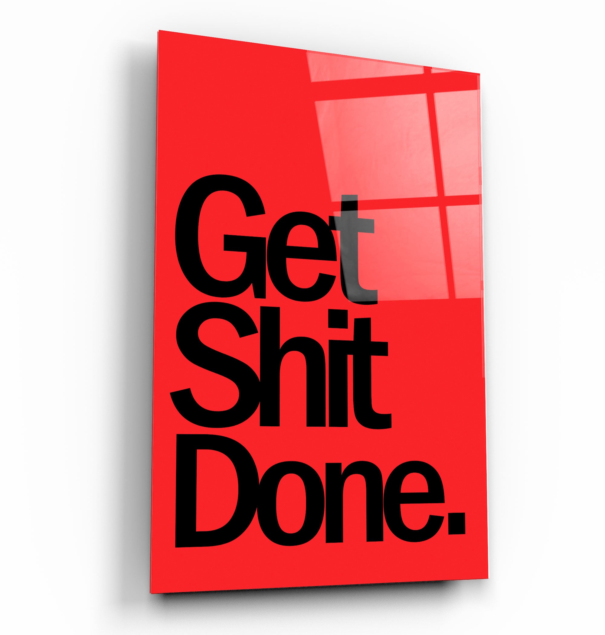 ・"Get X Done"・Designers Collection Glass Wall Art