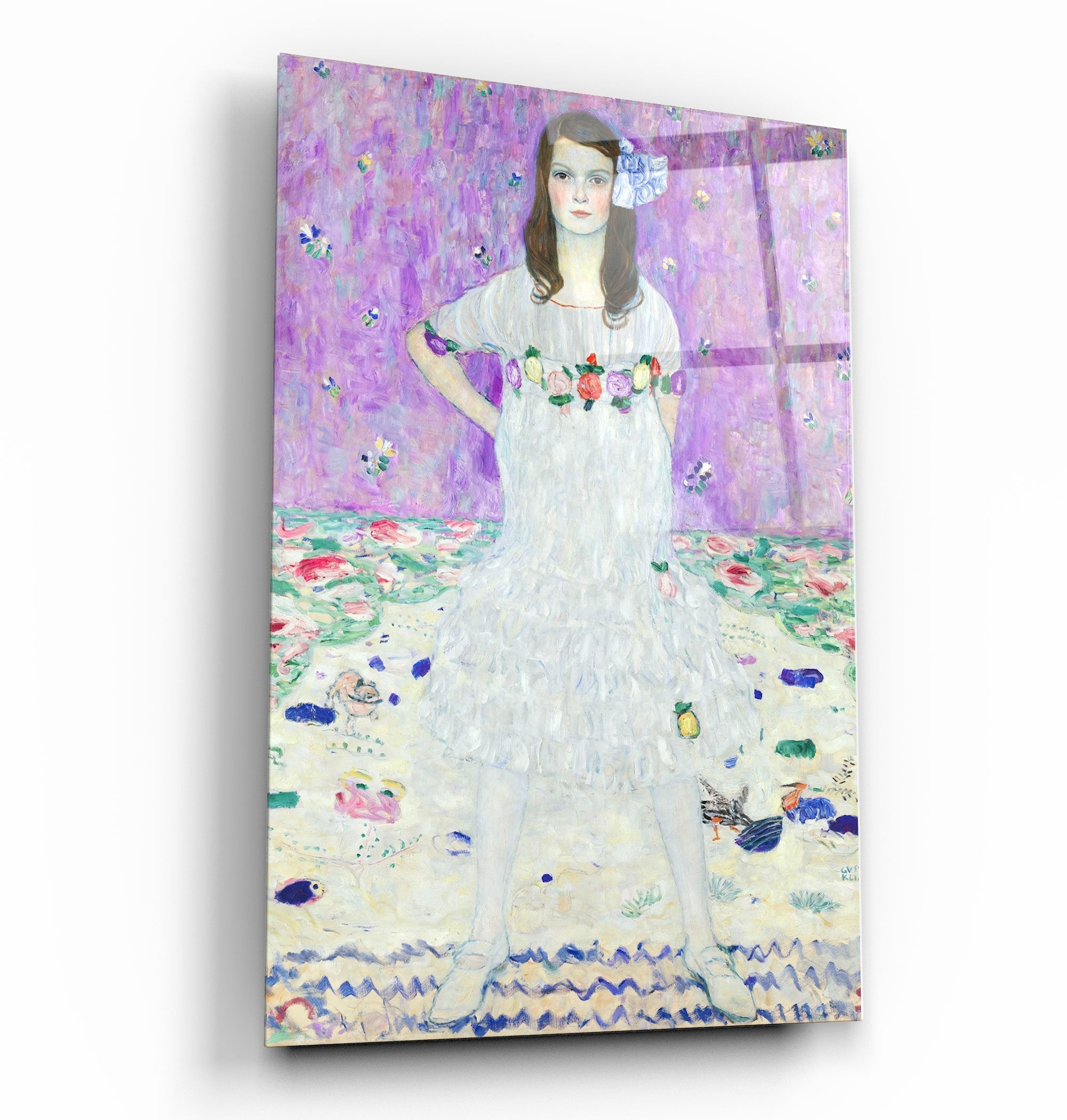 ・"Mäda Primavesi (ca. 1912–1913) by Gustav Klimt)"・Glass Wall Art