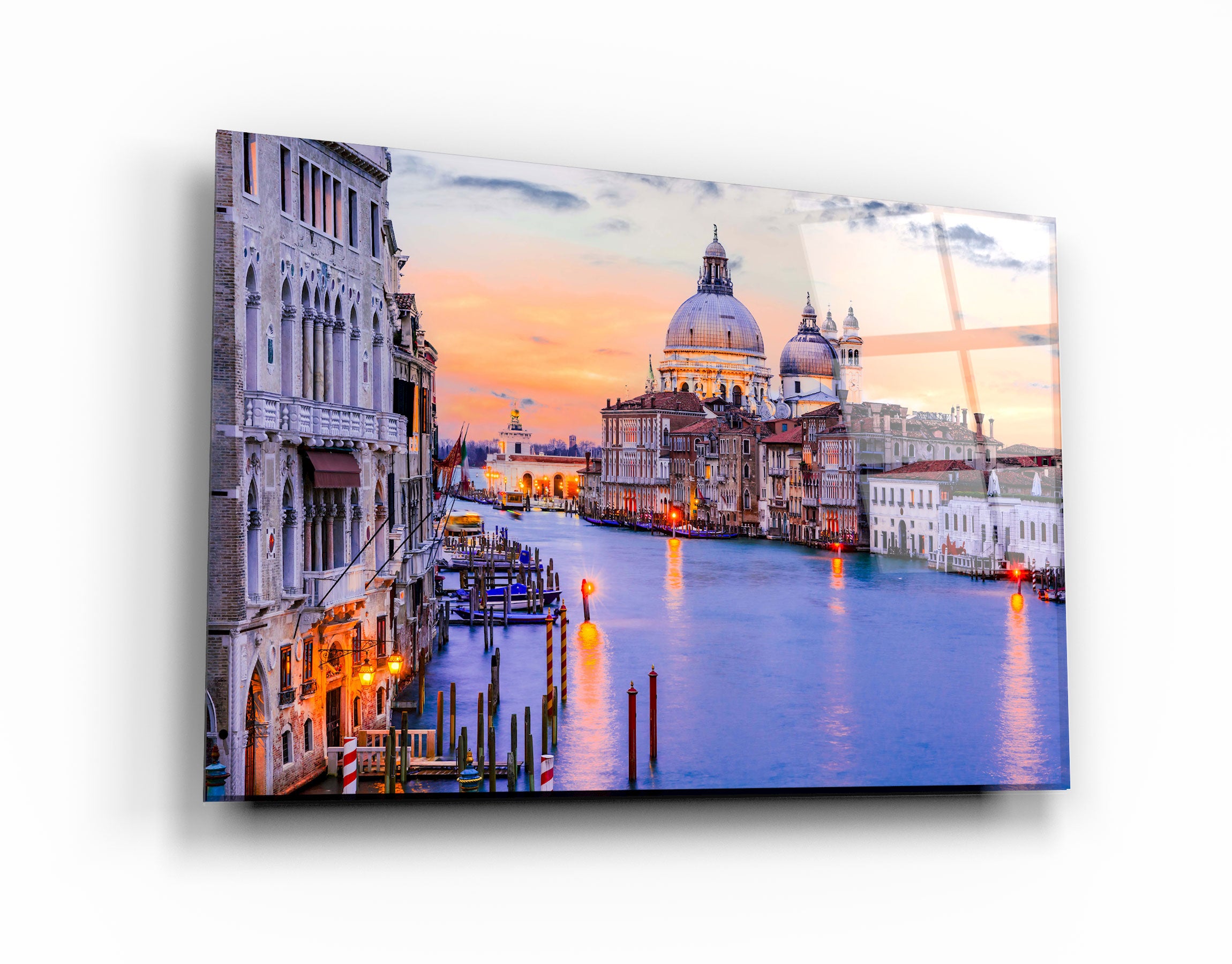 ・"Venice Italy"・Glass Wall Art