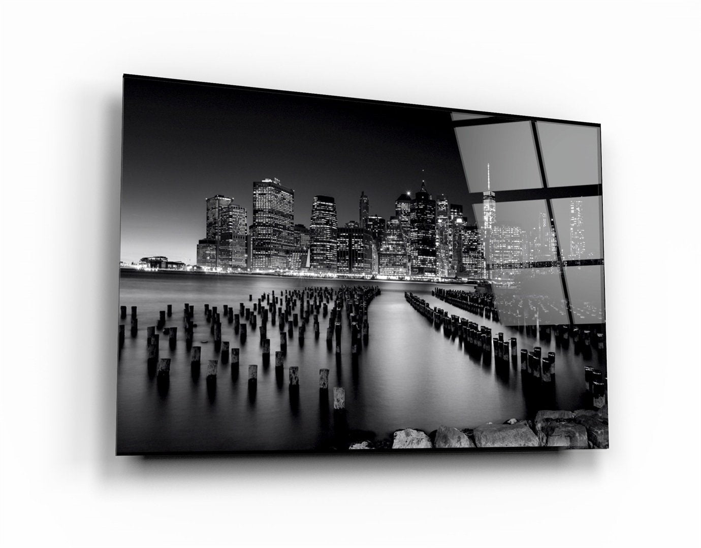 ・"Brooklyn Bridge Park"・Glass Wall Art