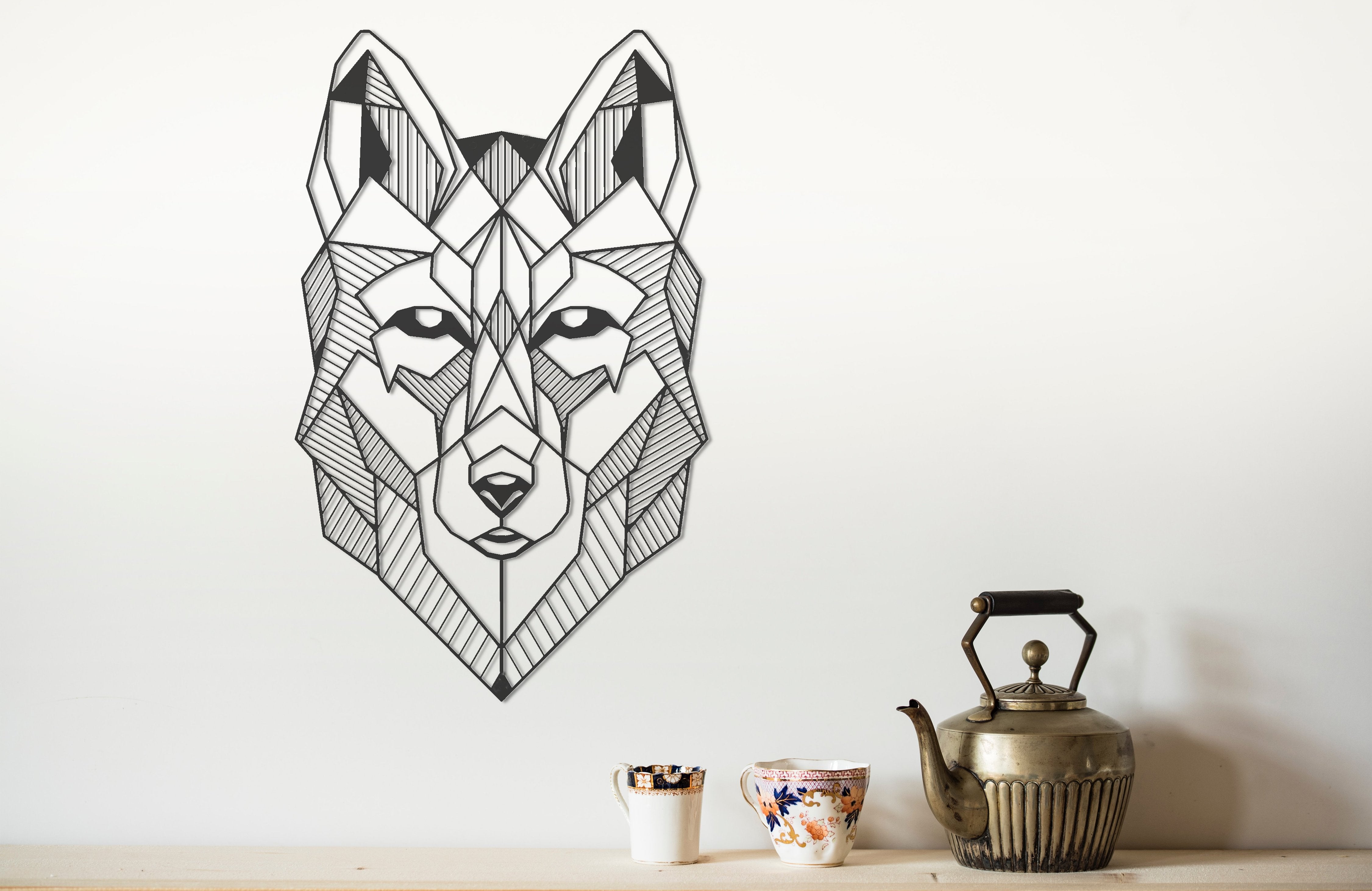 ・"Wolf Head"・Premium Metal Wall Art - Limited Edition