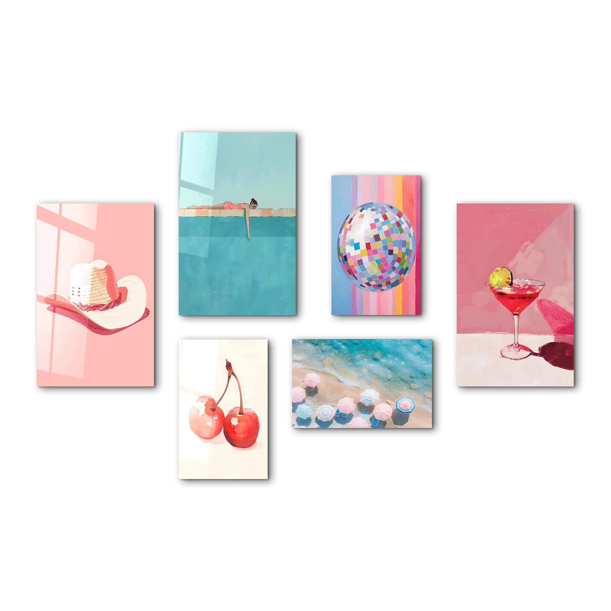 Summer Bliss & Retro Vibes Gallery <tc>Glasbild</tc> Set