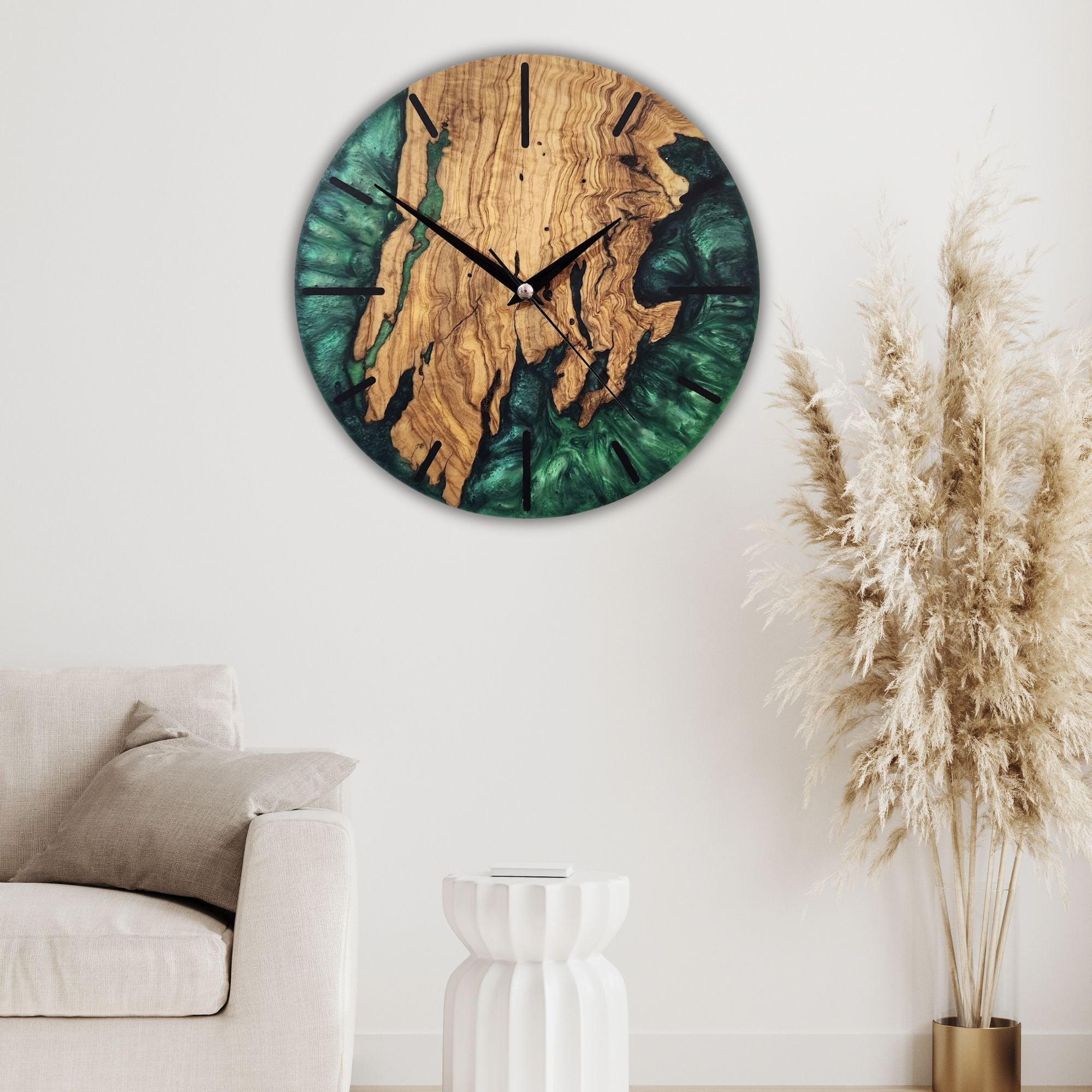 Green Forest Timekeeper | Premium Handmade Wall Clocks