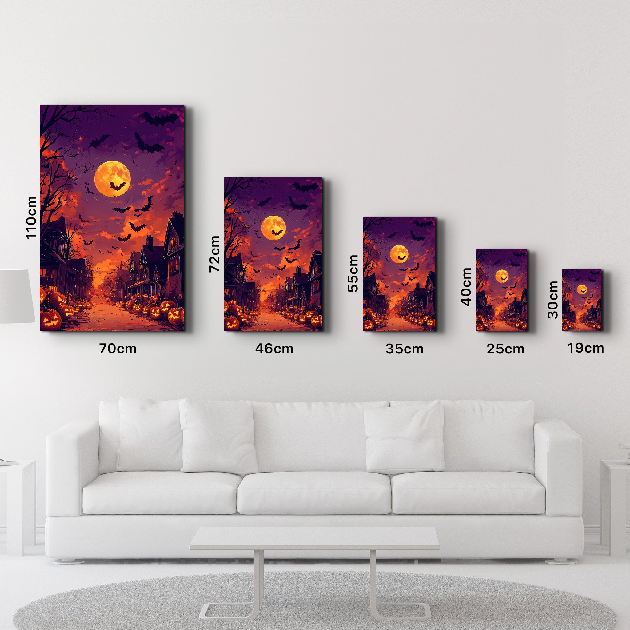 Halloween Neighbourhood | Glass Wall Art