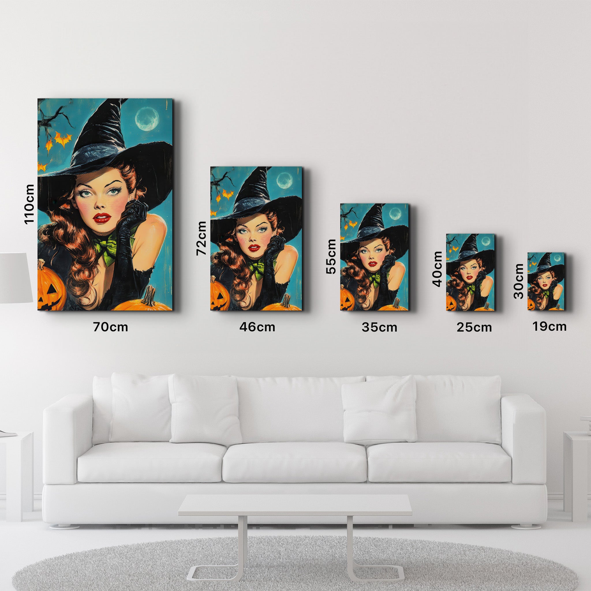 Retro Halloween | Glass Wall Art