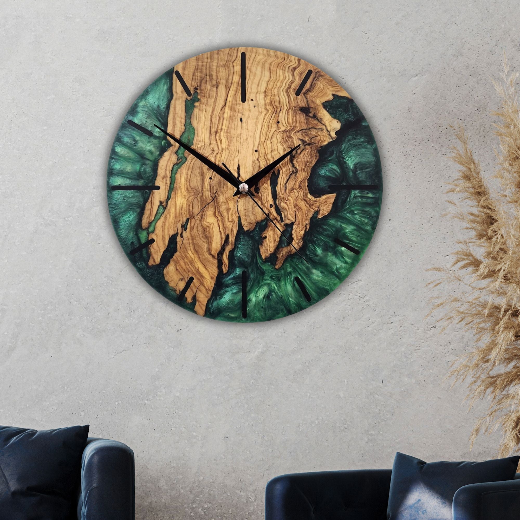 Green Forest Timekeeper | Premium Handmade Wall Clocks