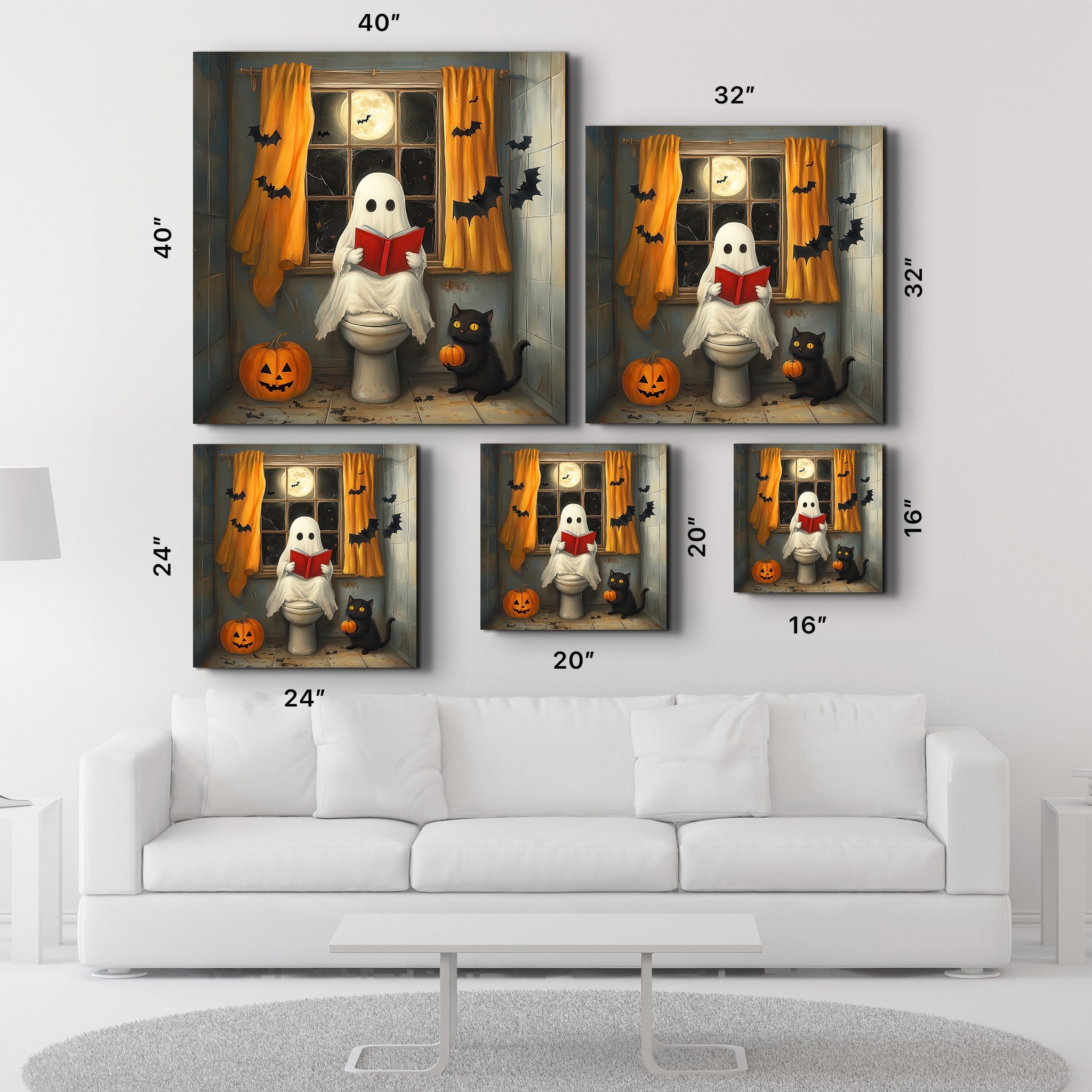 Spooky Storytime | Halloween Style Glass Wall Art