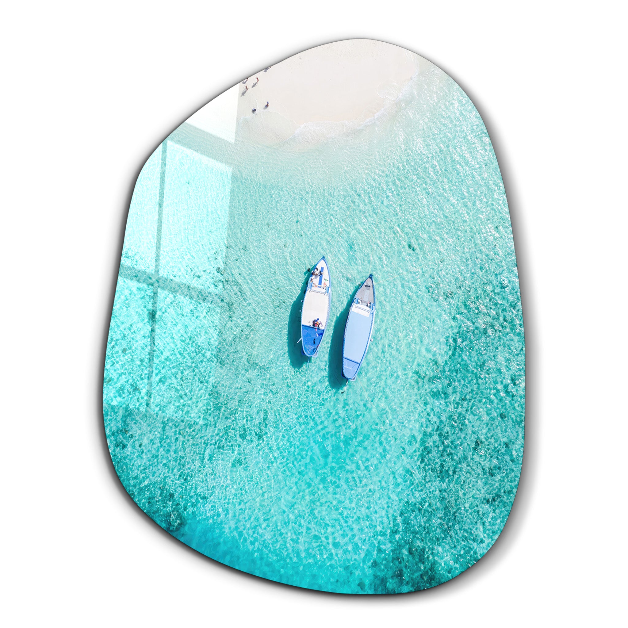 ・"Maldives"・Amorphous Collection Glass Wall Art