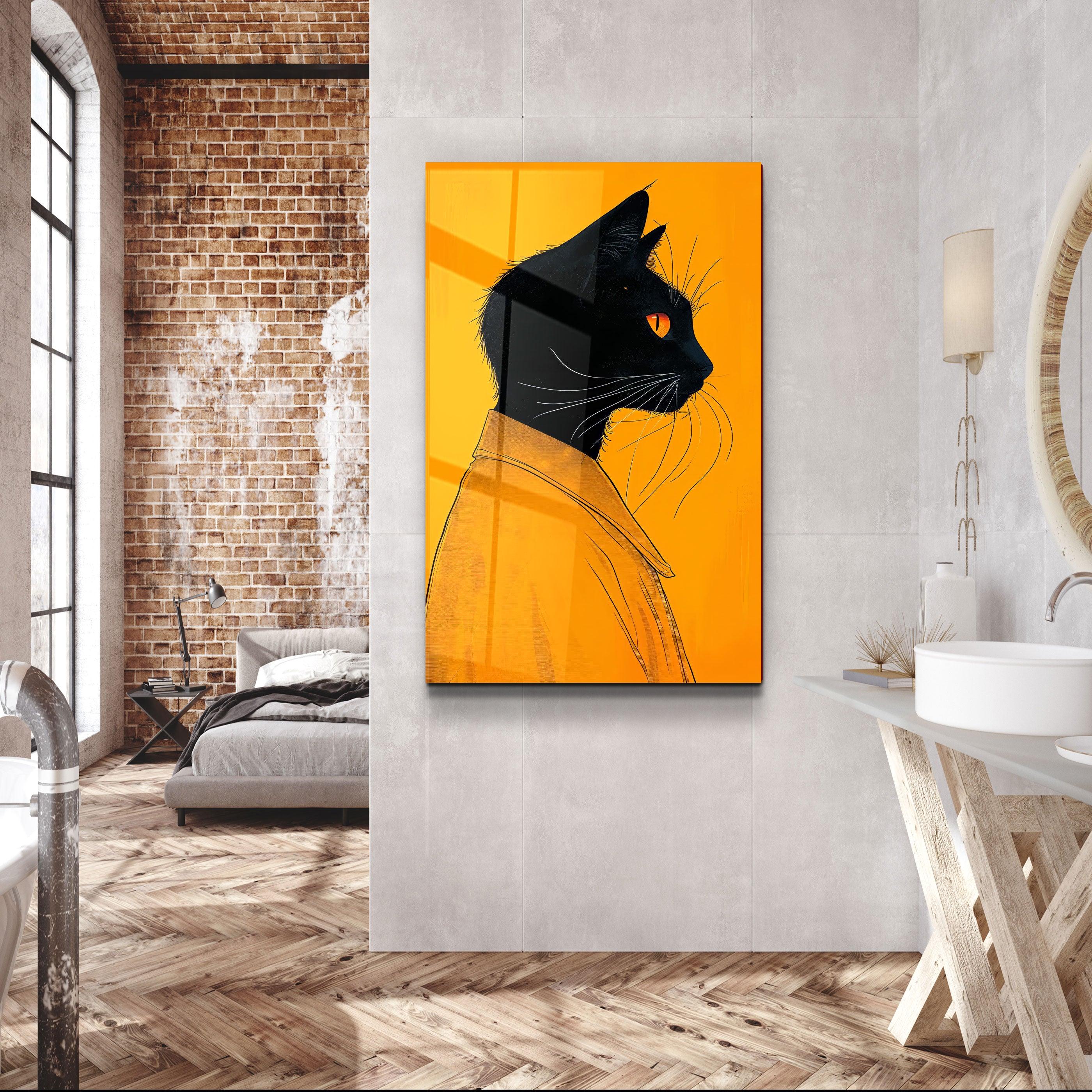 ・Cat・Designers Collection Glass Wall Art - ArtDesigna Glass Printing Wall Art