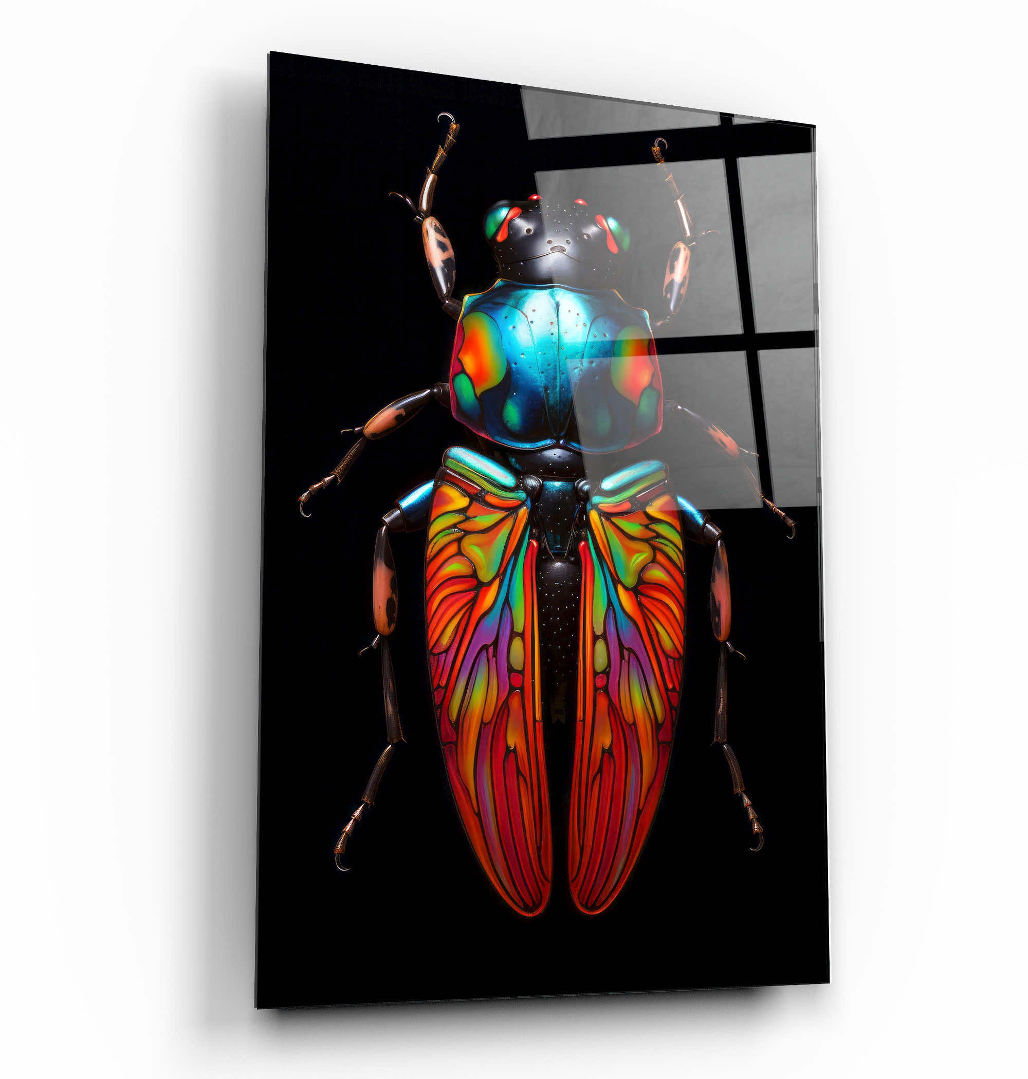 ・„Mystic Bug“・Designers Collection <tc>Glasbild</tc>