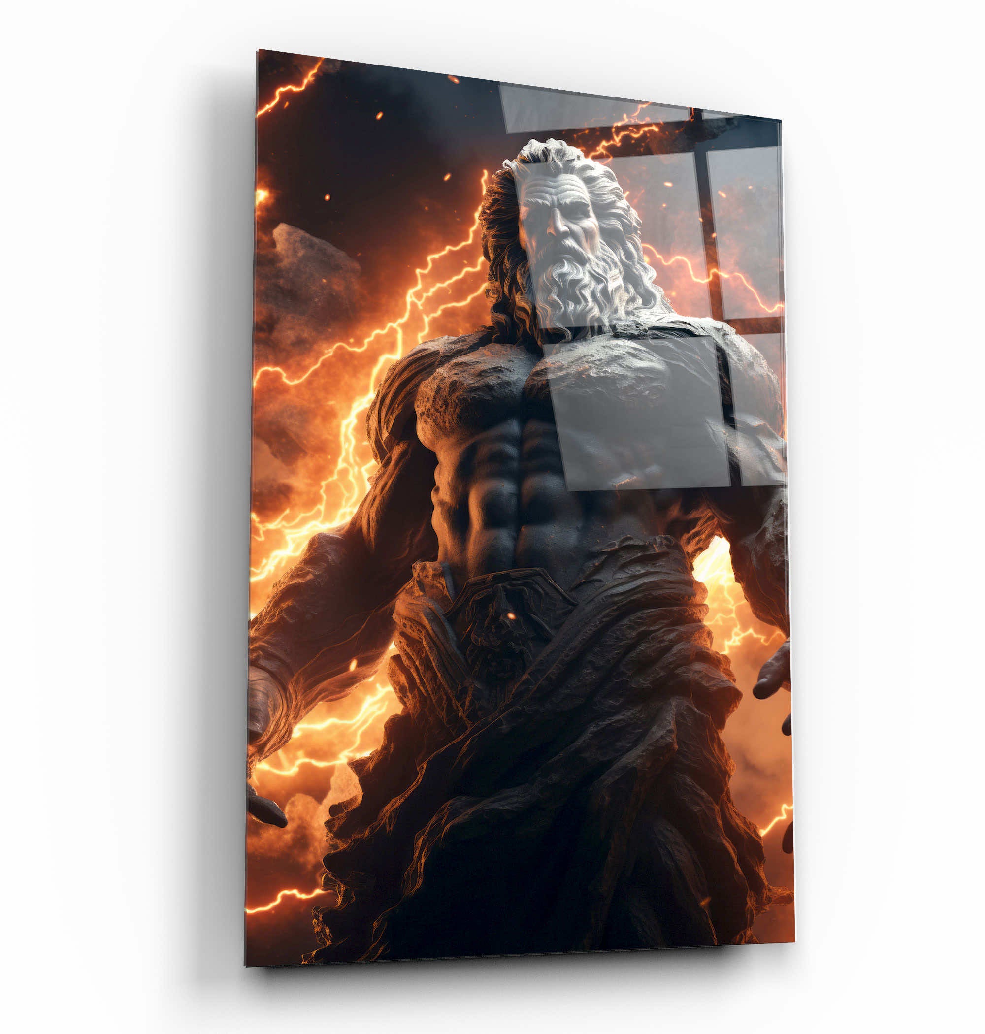 ・« Le feu de Zeus »・Art mural en verre de la collection Designers