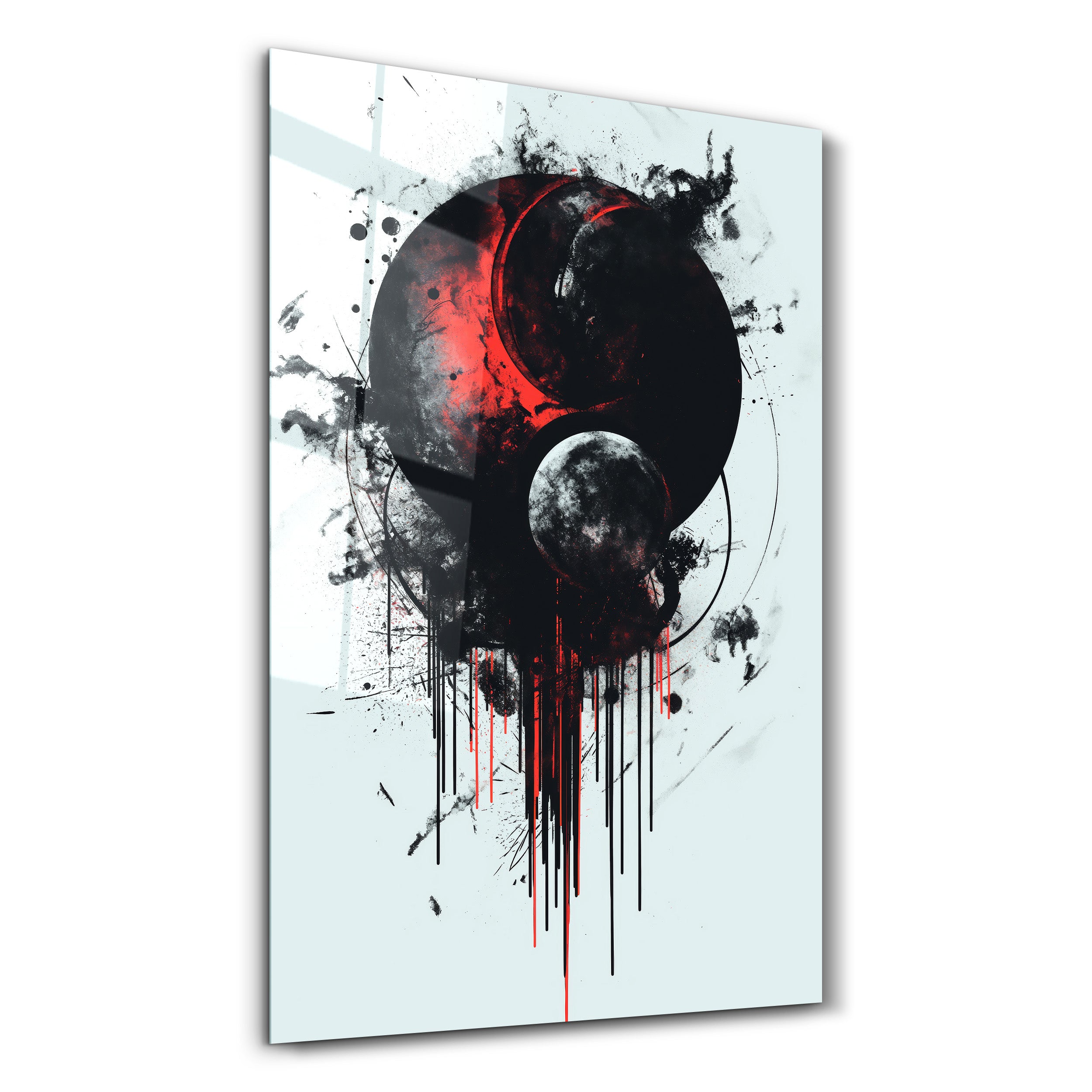 Bleeding Planets - Designers Collection Glass Wall Art