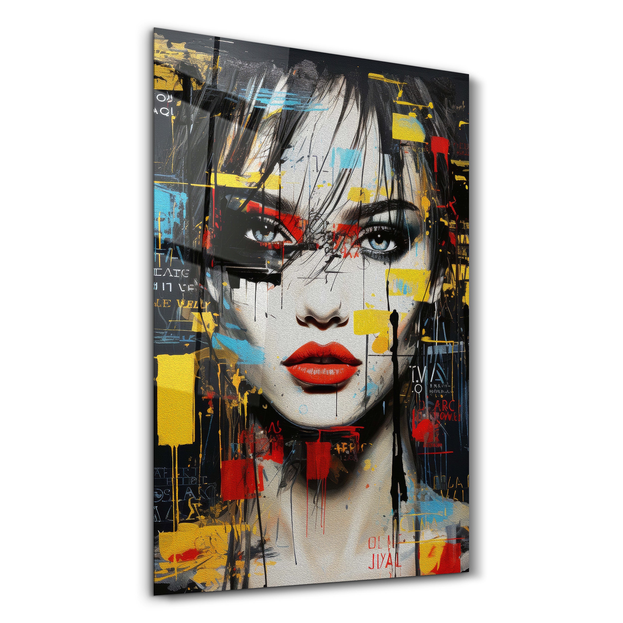 Painted Beauty - Glass Wall Art