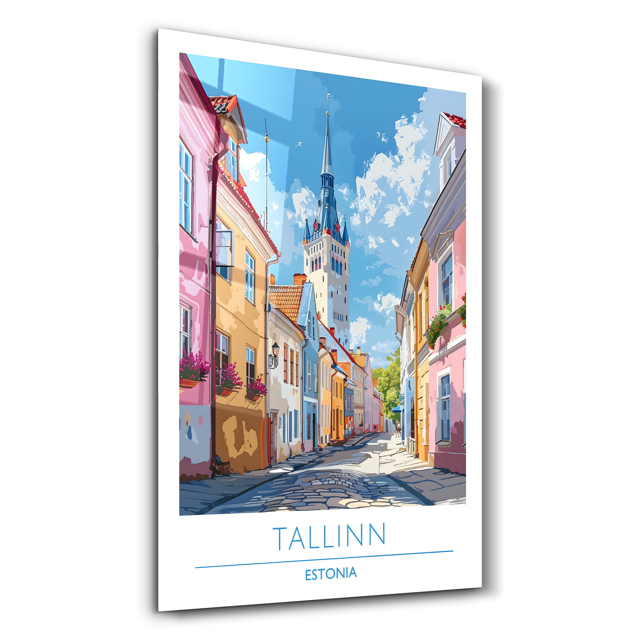 Tallinn Estland-Reiseposter | <tc>Glasbild</tc>