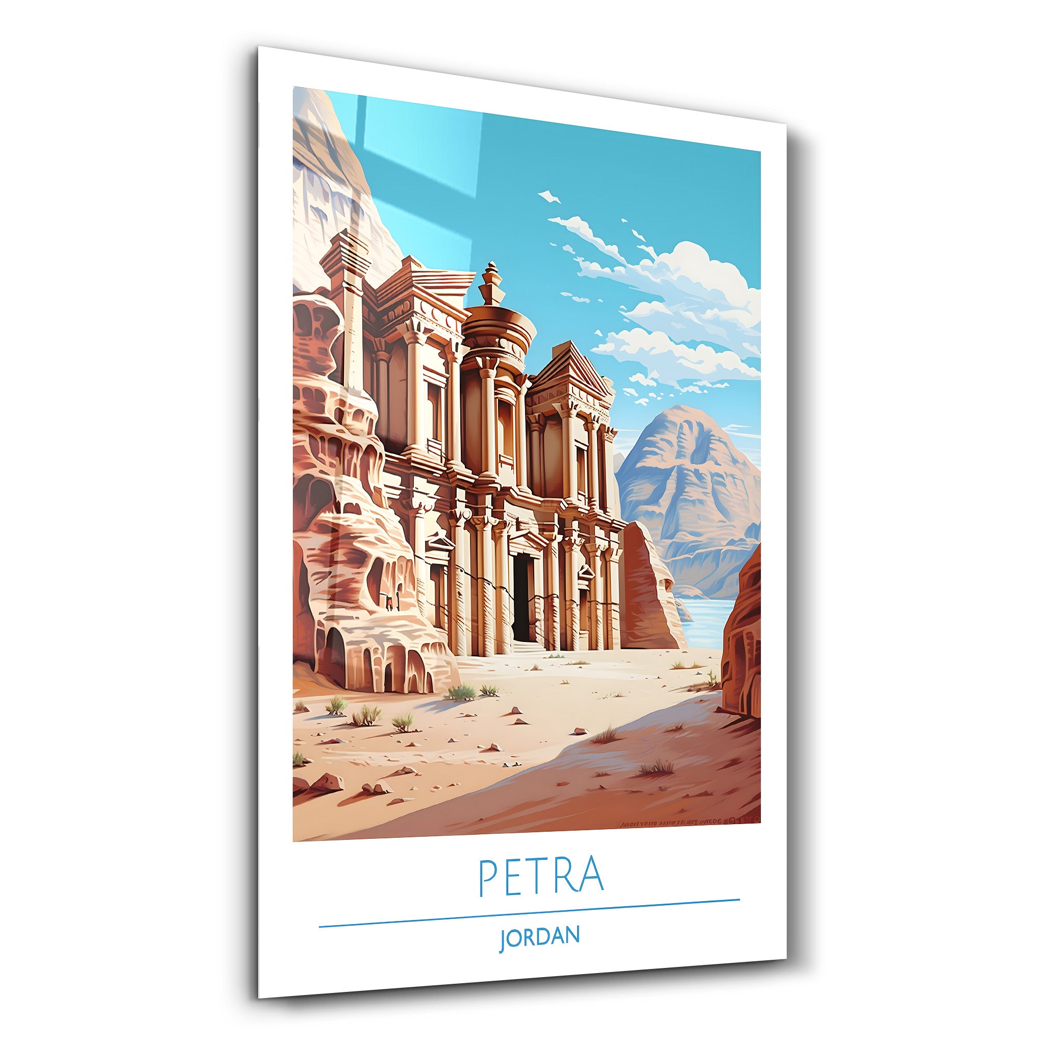 Petra Jordan-Reiseposter | <tc>Glasbild</tc>