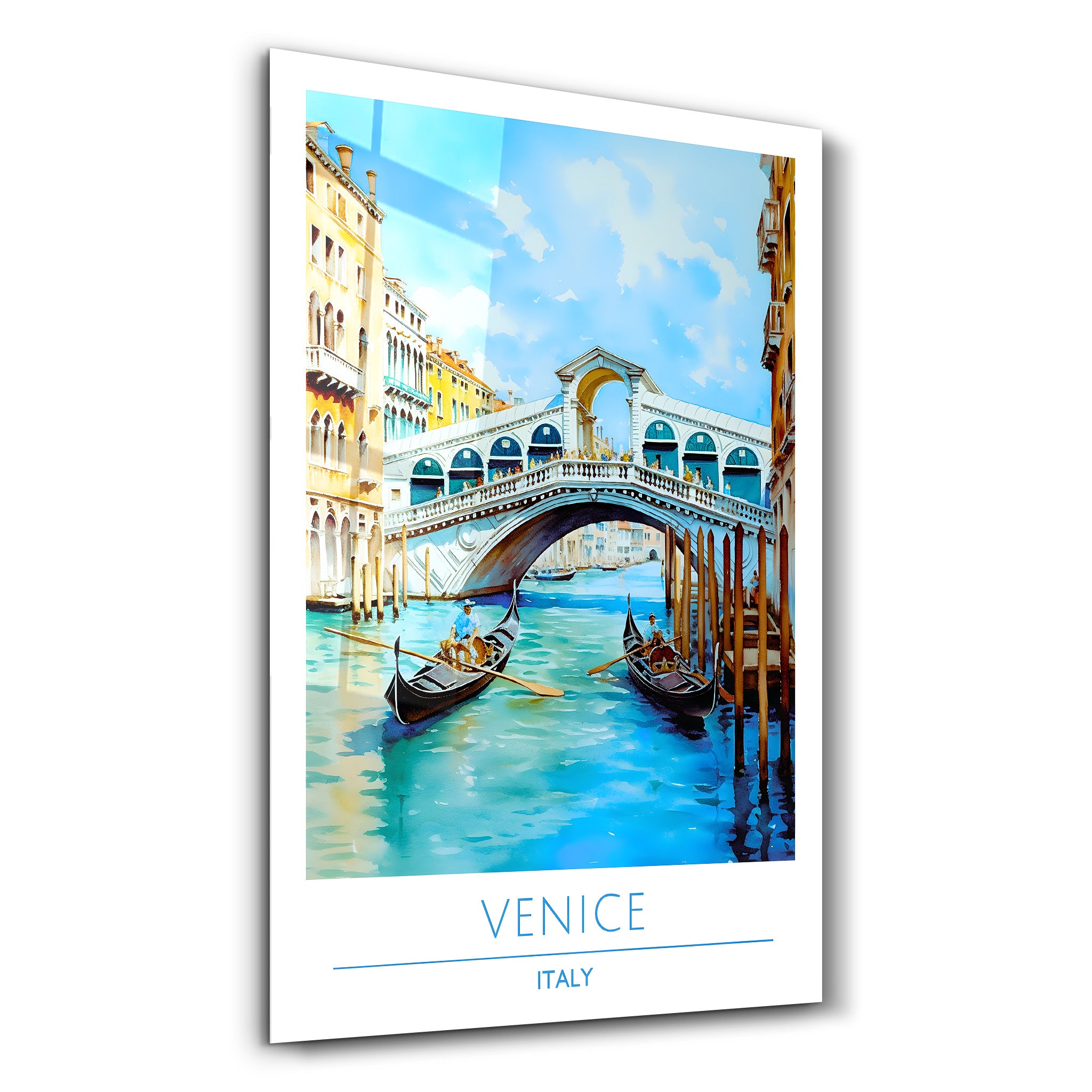 Venise Italie-Affiches de voyage | Art mural en verre