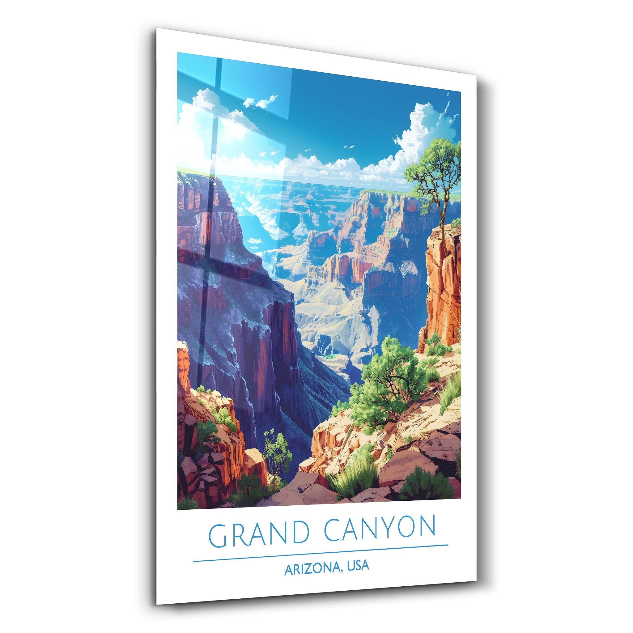 Grand Canyon-Arizona USA-Affiches de voyage | Art mural en verre