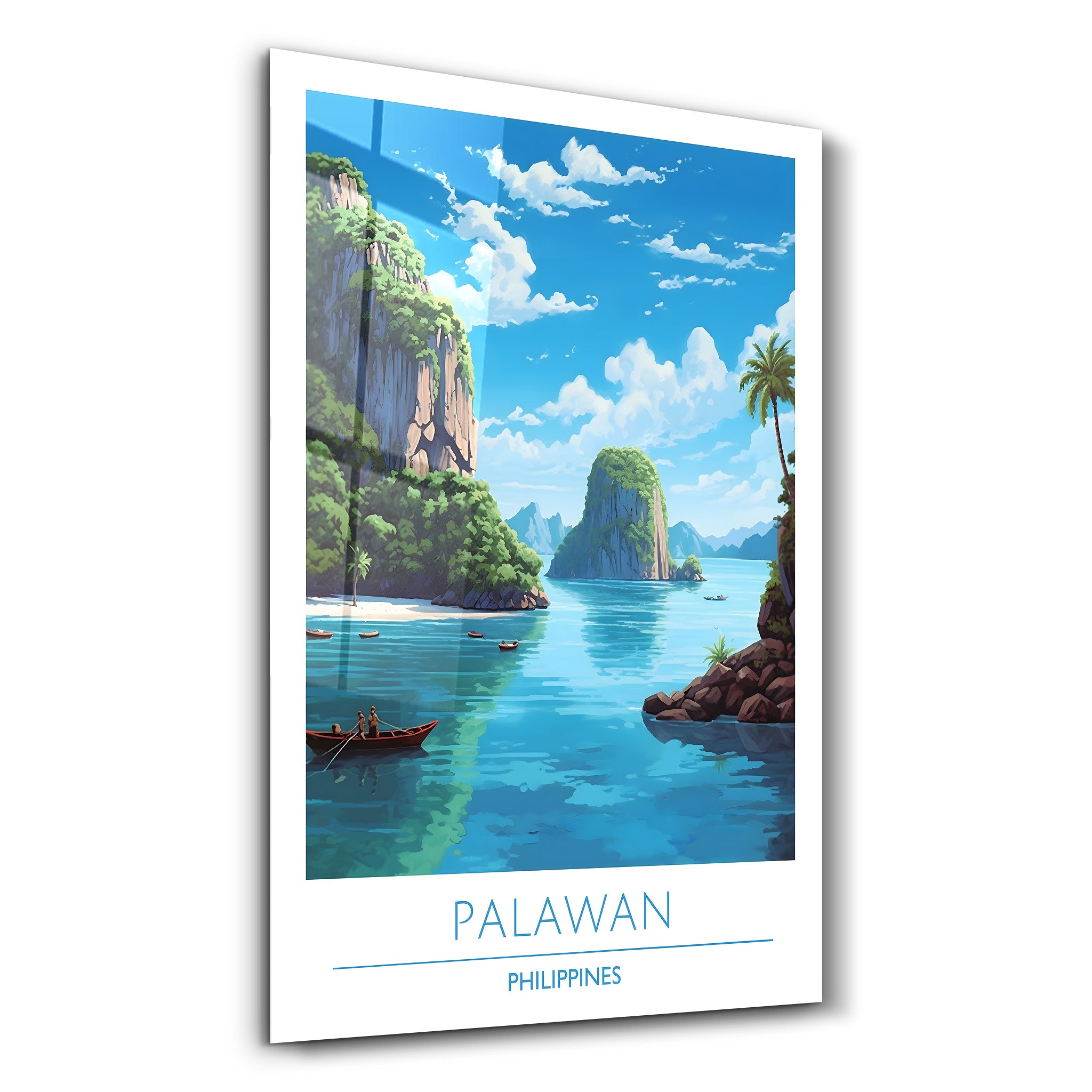 Palawan Philippines-Travel Posters | Glass Wall Art