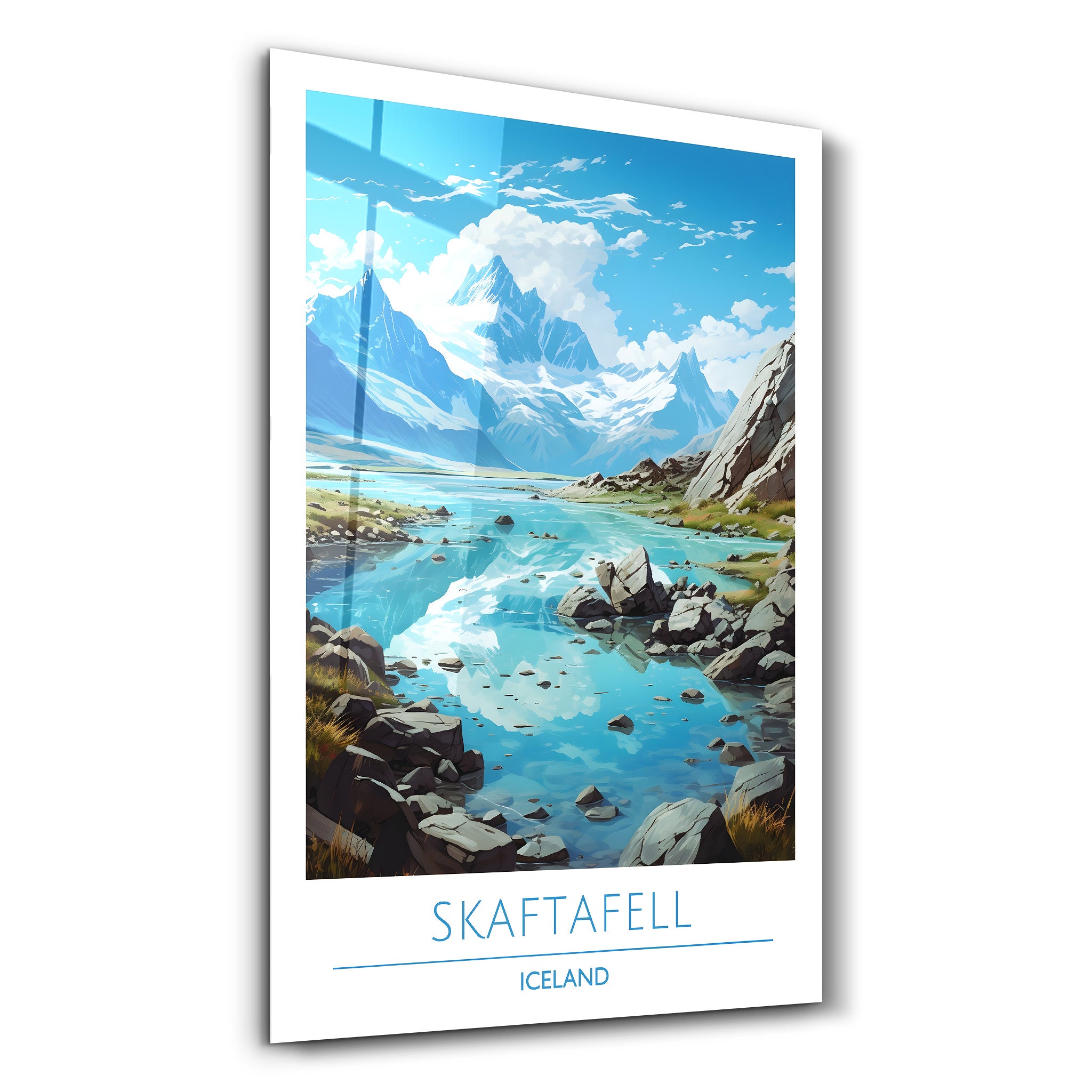 Skaftafell Islande-Affiches de voyage | Art mural en verre