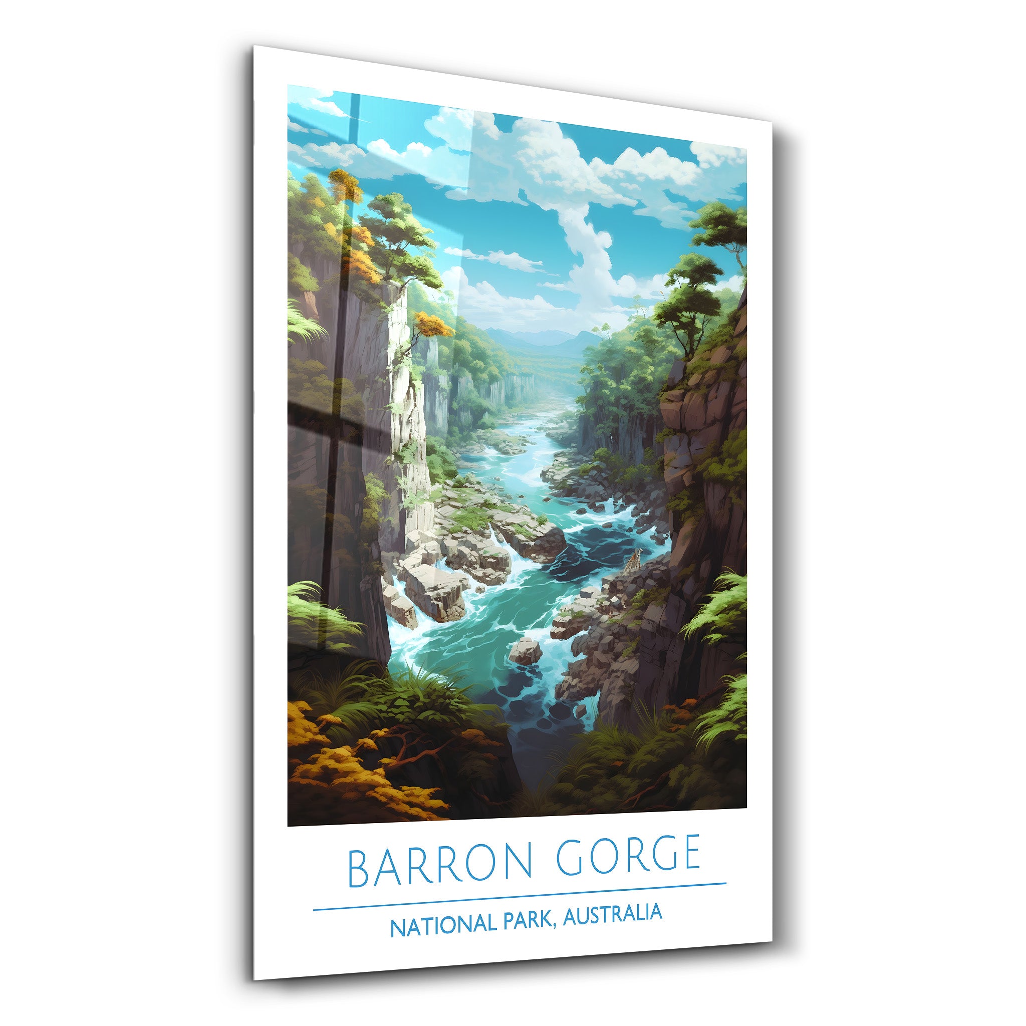 Barron Gorge-Parc national Australie-Affiches de voyage | Art mural en verre