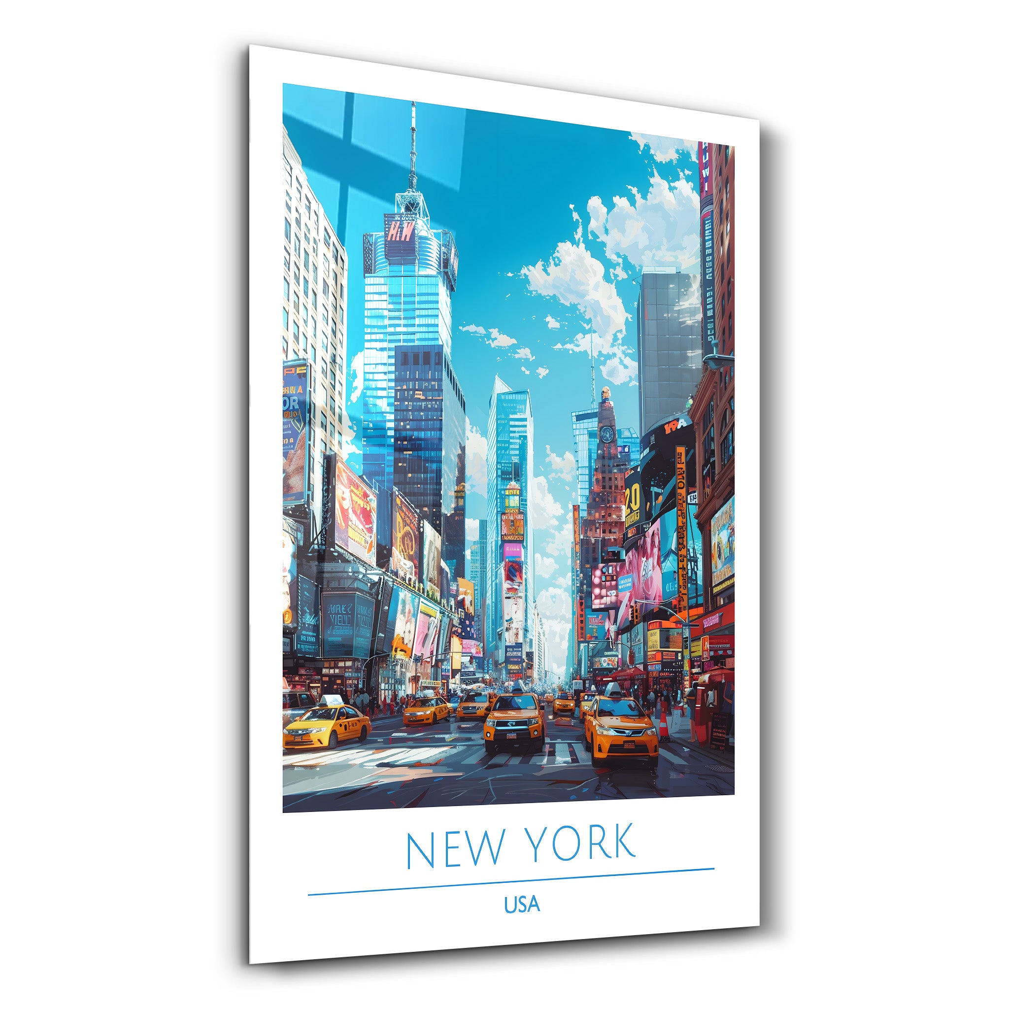 New York USA-Affiches de voyage | Art mural en verre