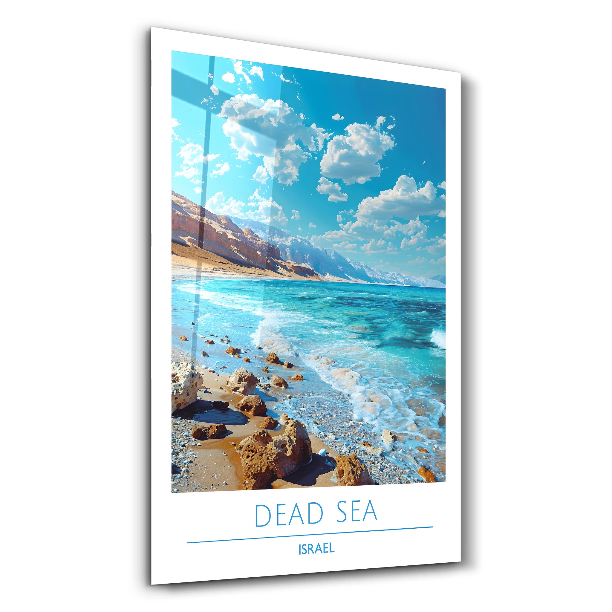 Dead Sea Isreal-Travel Posters | Glass Wall Art