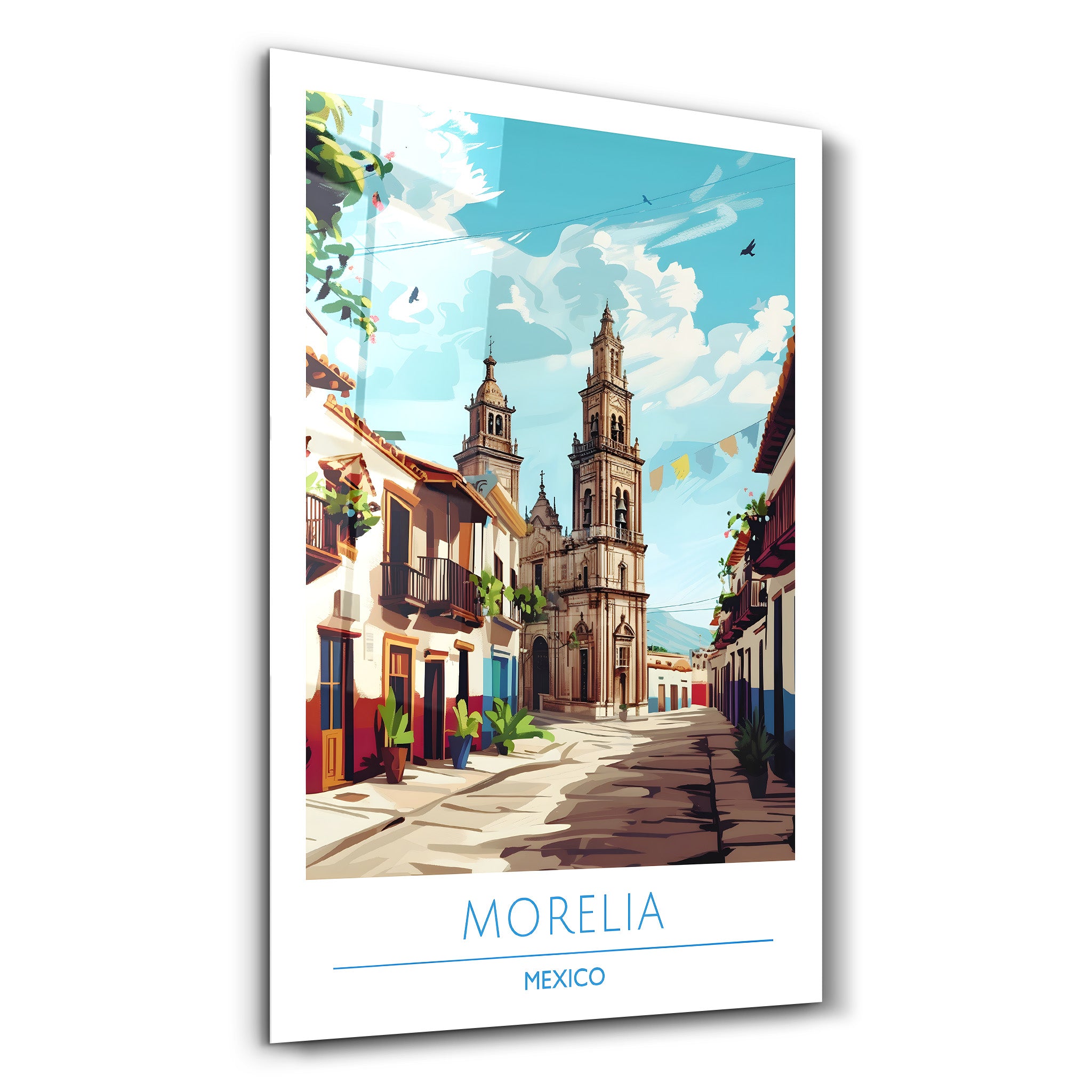 Moralia Mexiko-Reiseposter | <tc>Glasbild</tc>