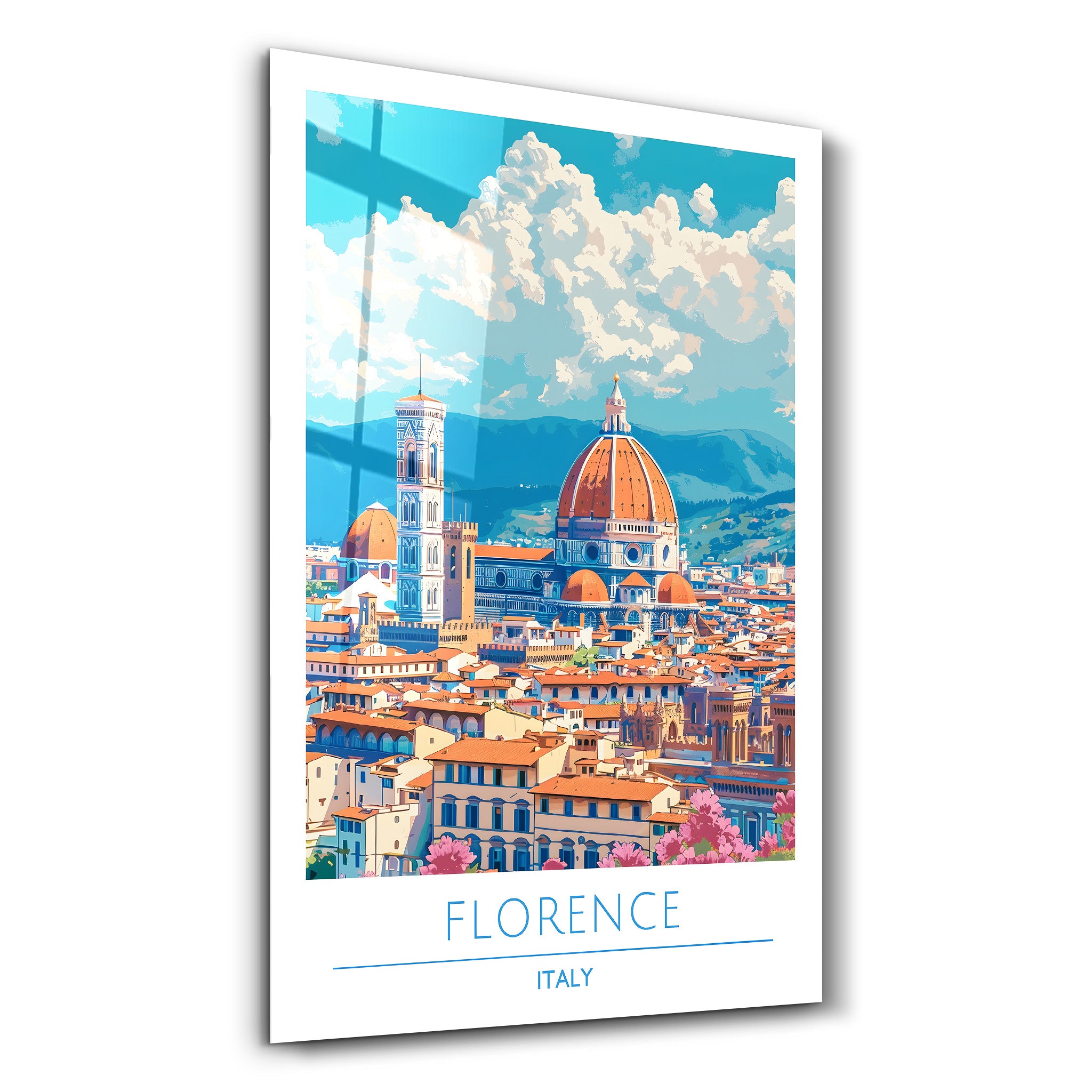 Florence Italie-Affiches de voyage | Art mural en verre