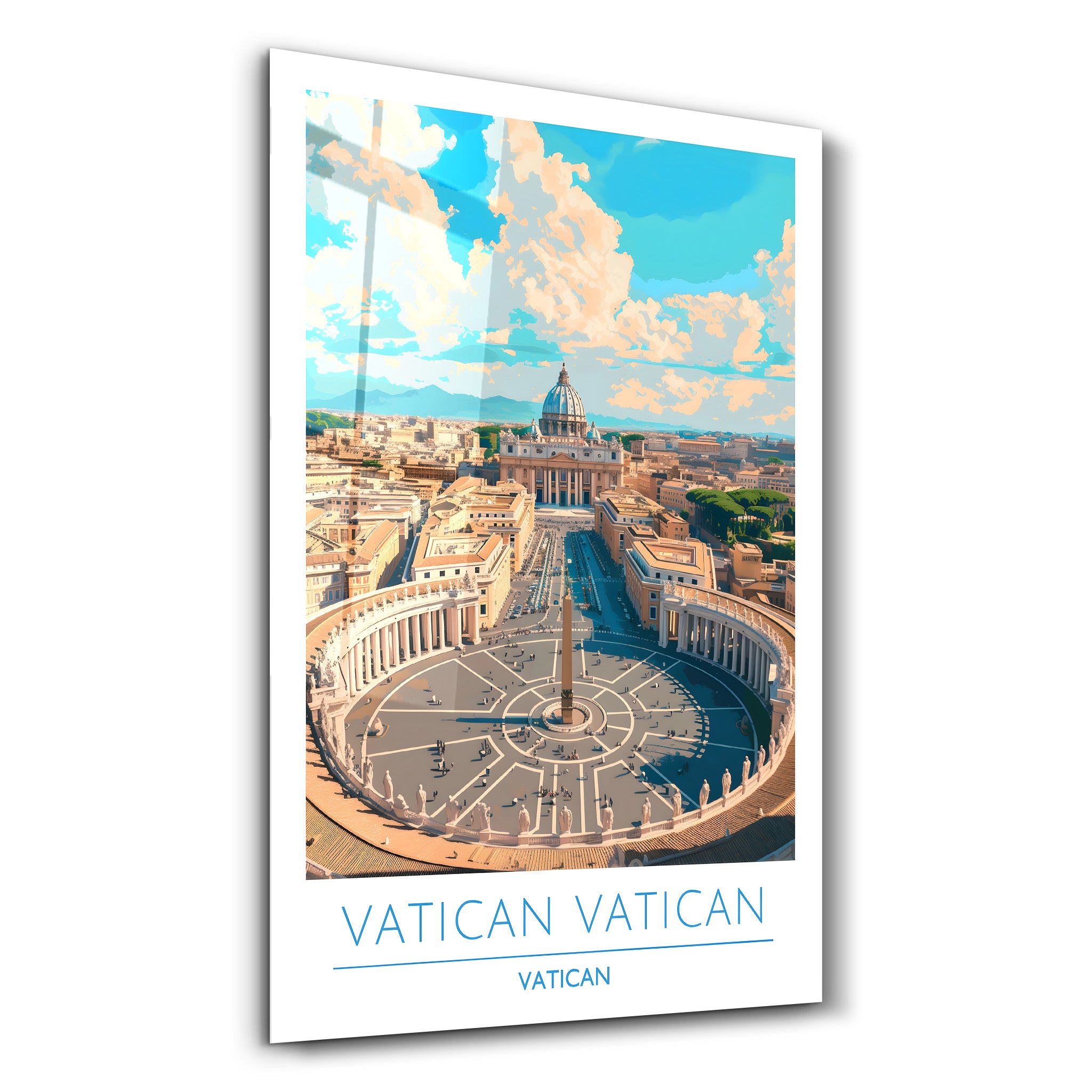 Vatican Vatican-Affiches de voyage | Art mural en verre