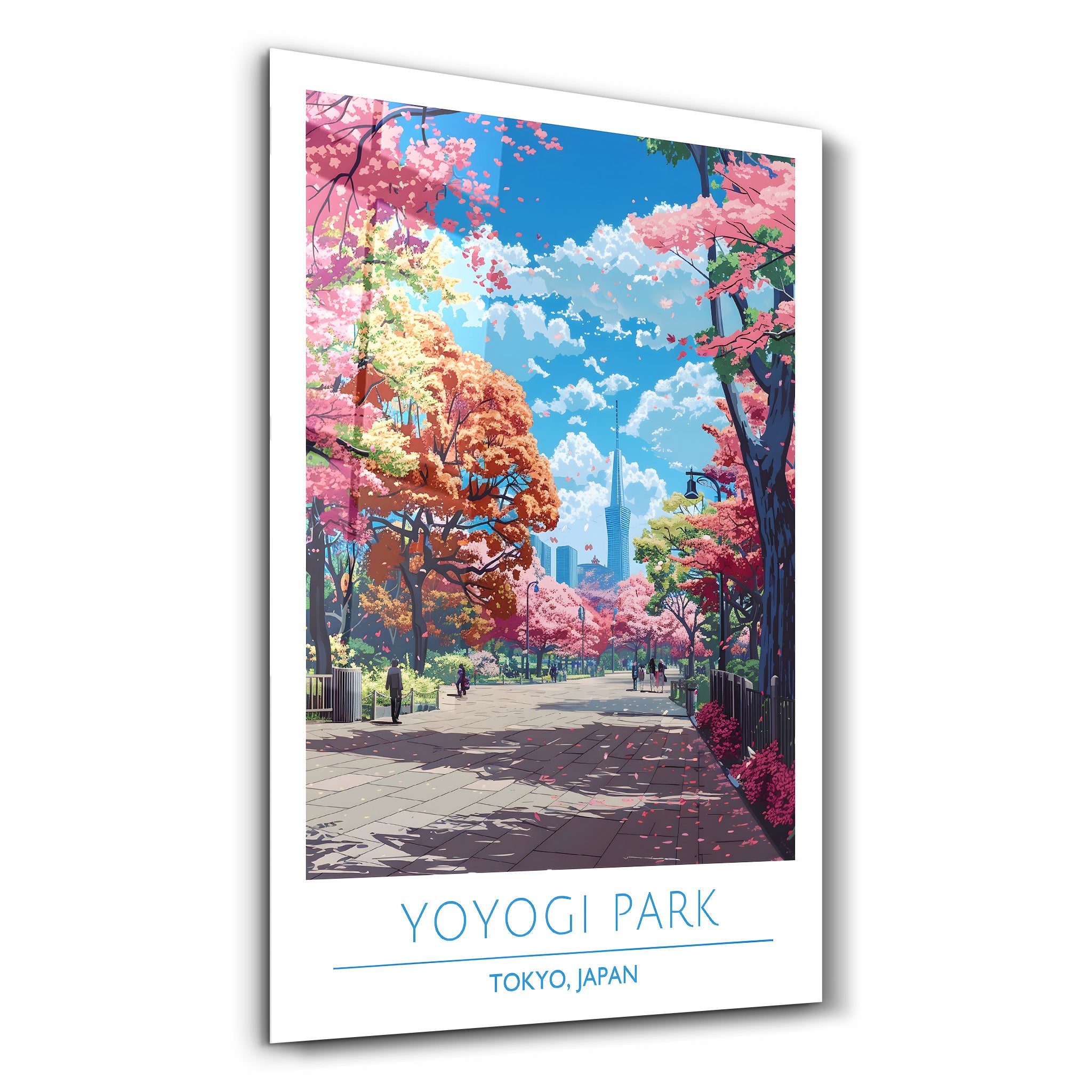 Yoyogi Park-Tokio Japan-Reiseposter | <tc>Glasbild</tc>