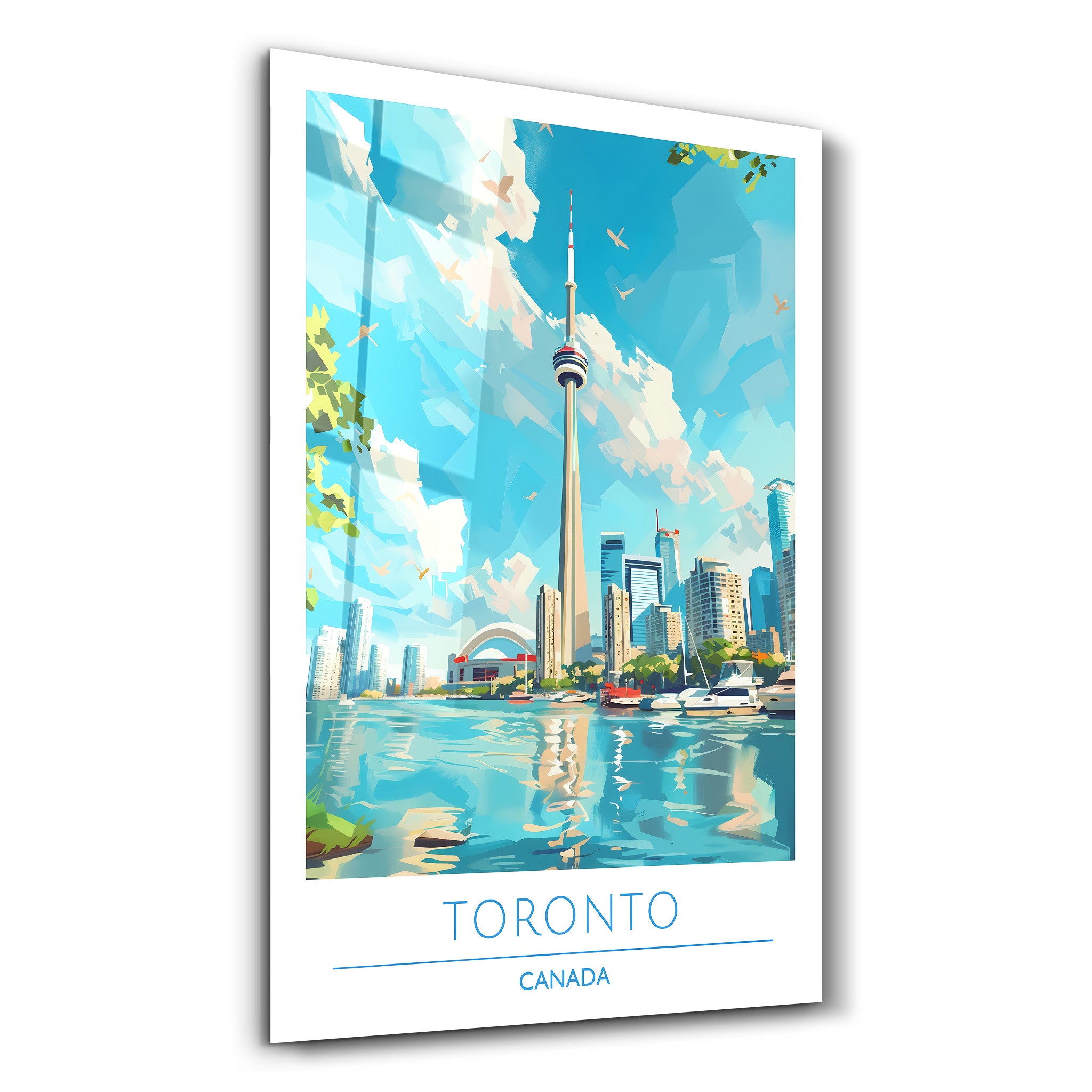 Toronto Canada-Travel Posters | Glass Wall Art