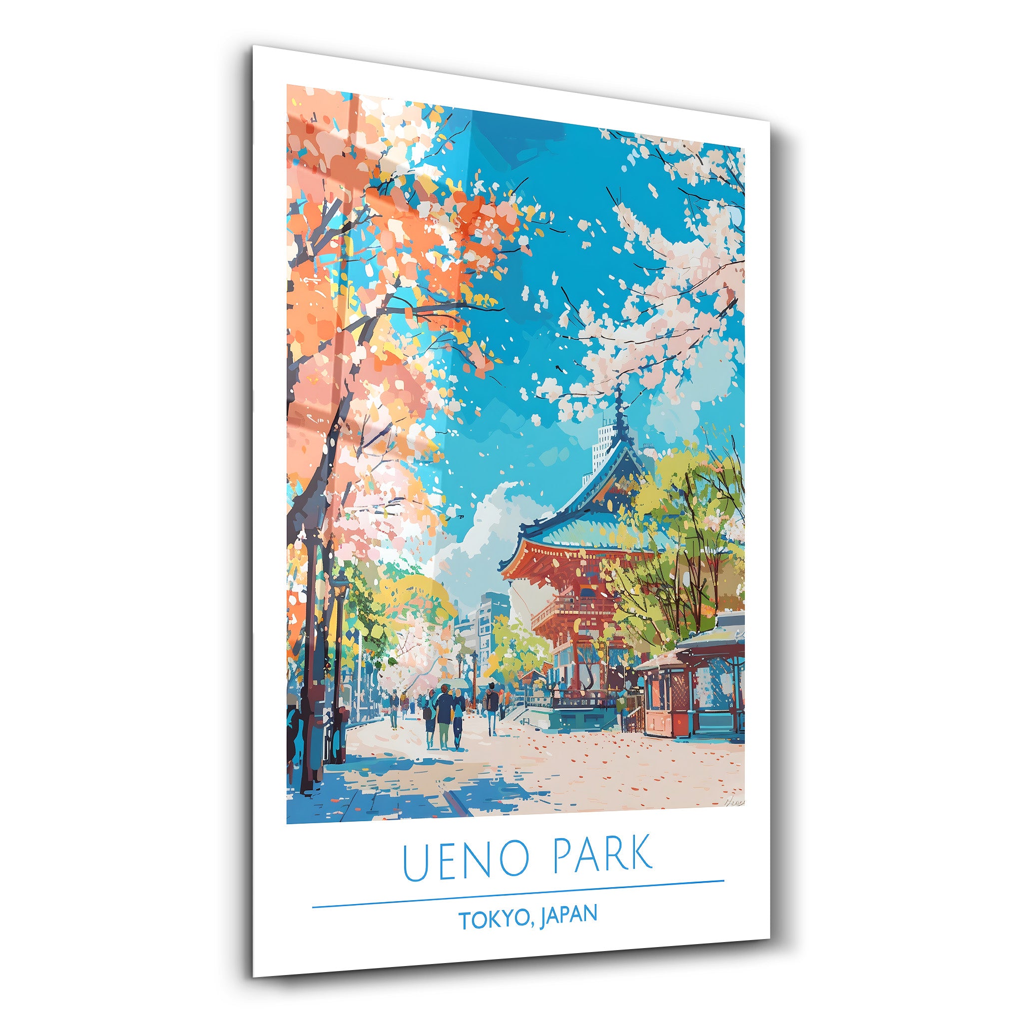 Ueno Park-Tokio Japan-Reiseposter | <tc>Glasbild</tc>