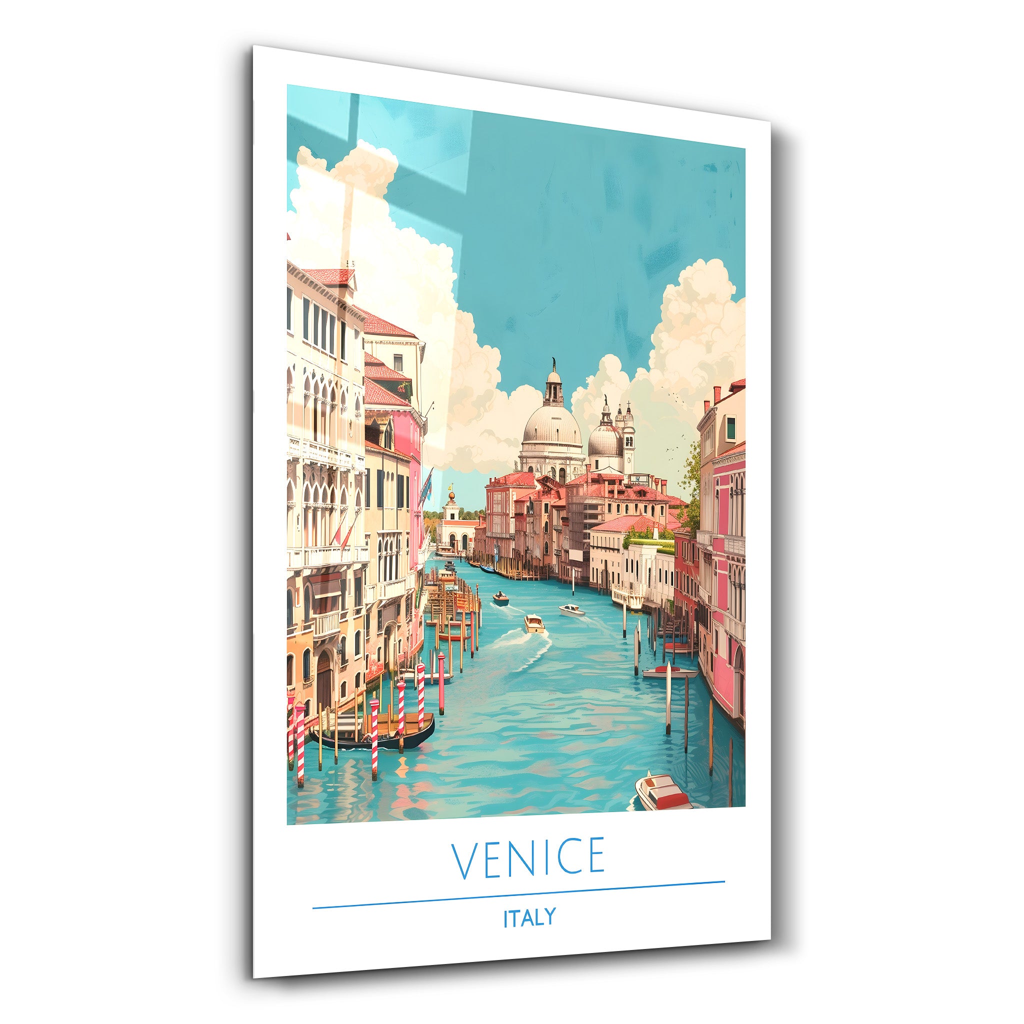 Venise Italie-Affiches de voyage | Art mural en verre