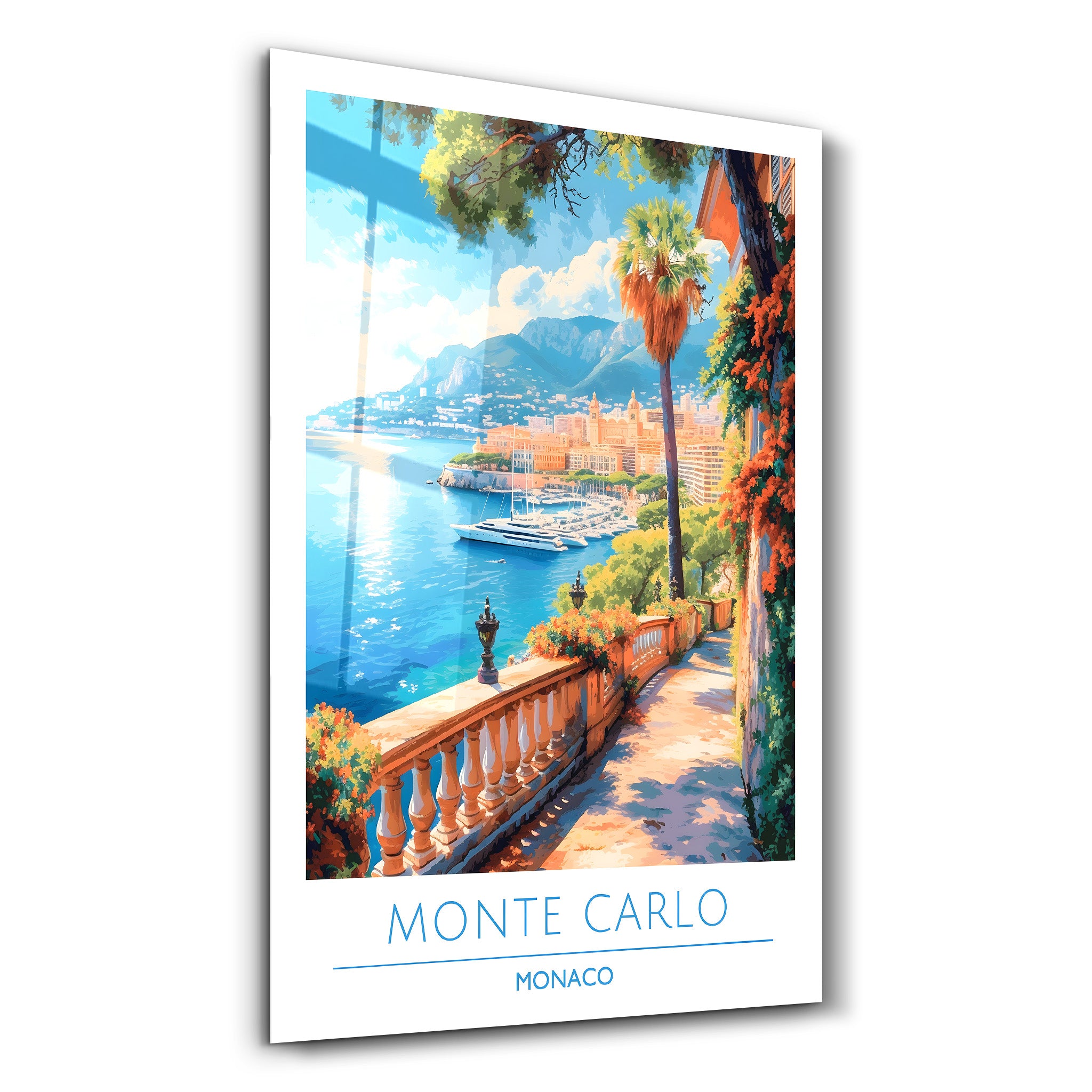 Monte Carlo Monaco-Affiches de voyage | Art mural en verre