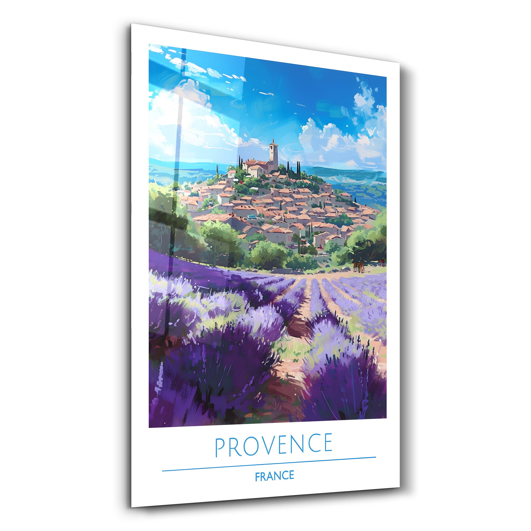 Provence France-Affiches de voyage | Art mural en verre