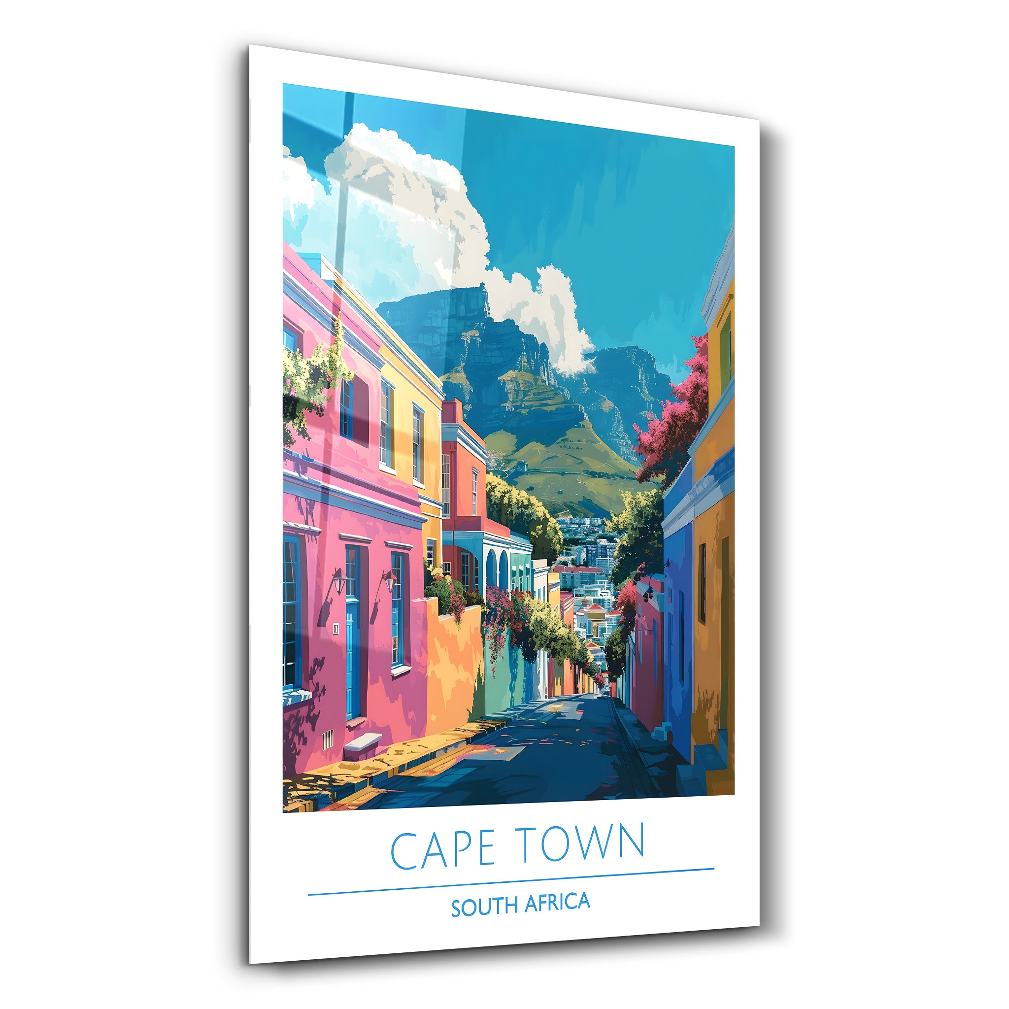 Cape Town South Africa-Travel Posters | Glass Wall Art