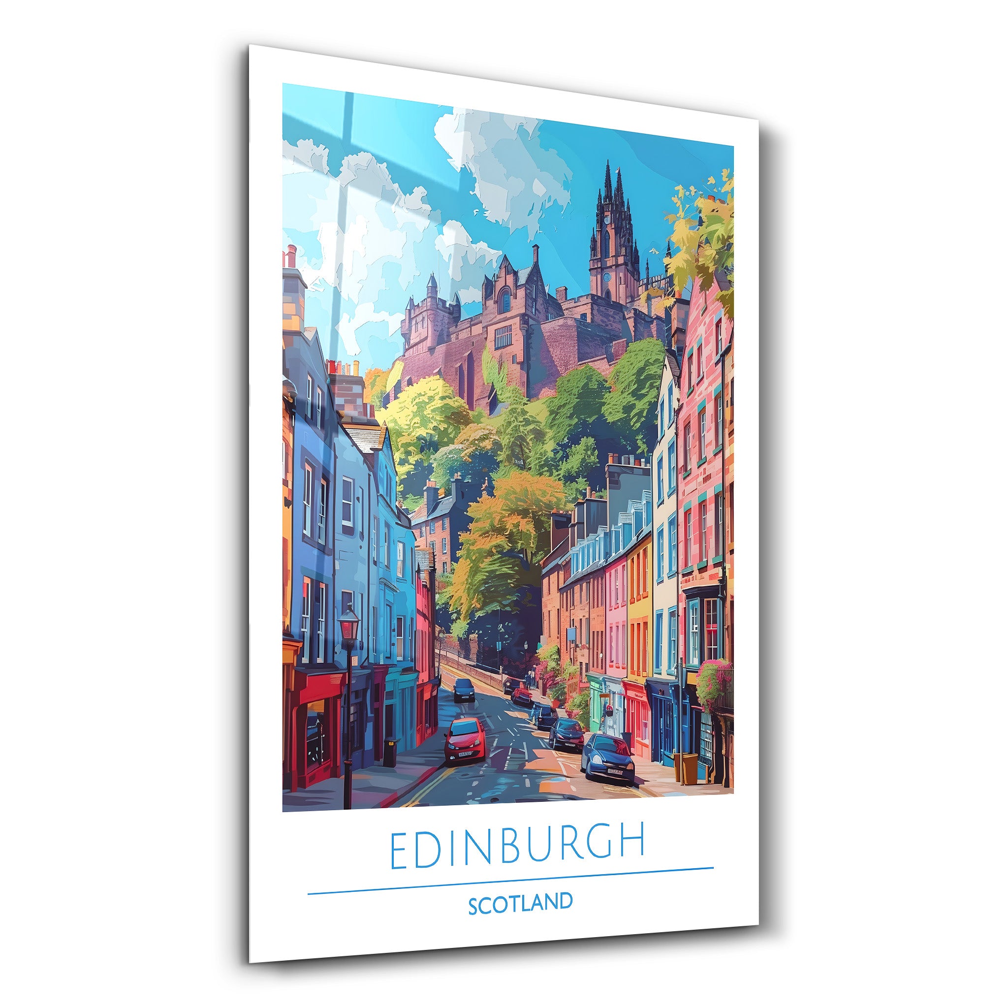 Edimbourg Ecosse-Affiches de voyage | Art mural en verre