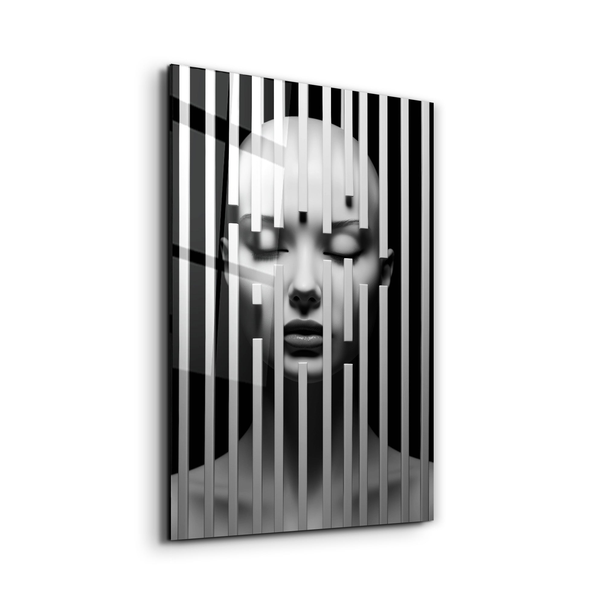 ・"Behind the Bars 2"・Designers Collection Glass Wall Art