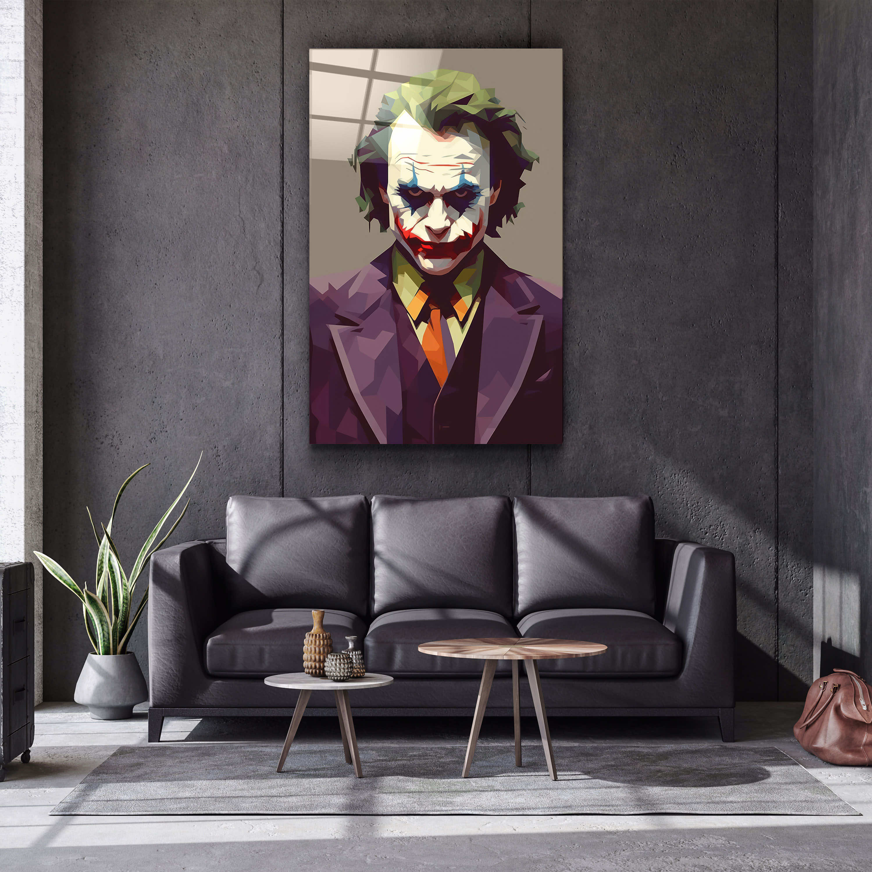 ・„Joker Pixels“・Designer-Kollektion <tc>Glasbild</tc>