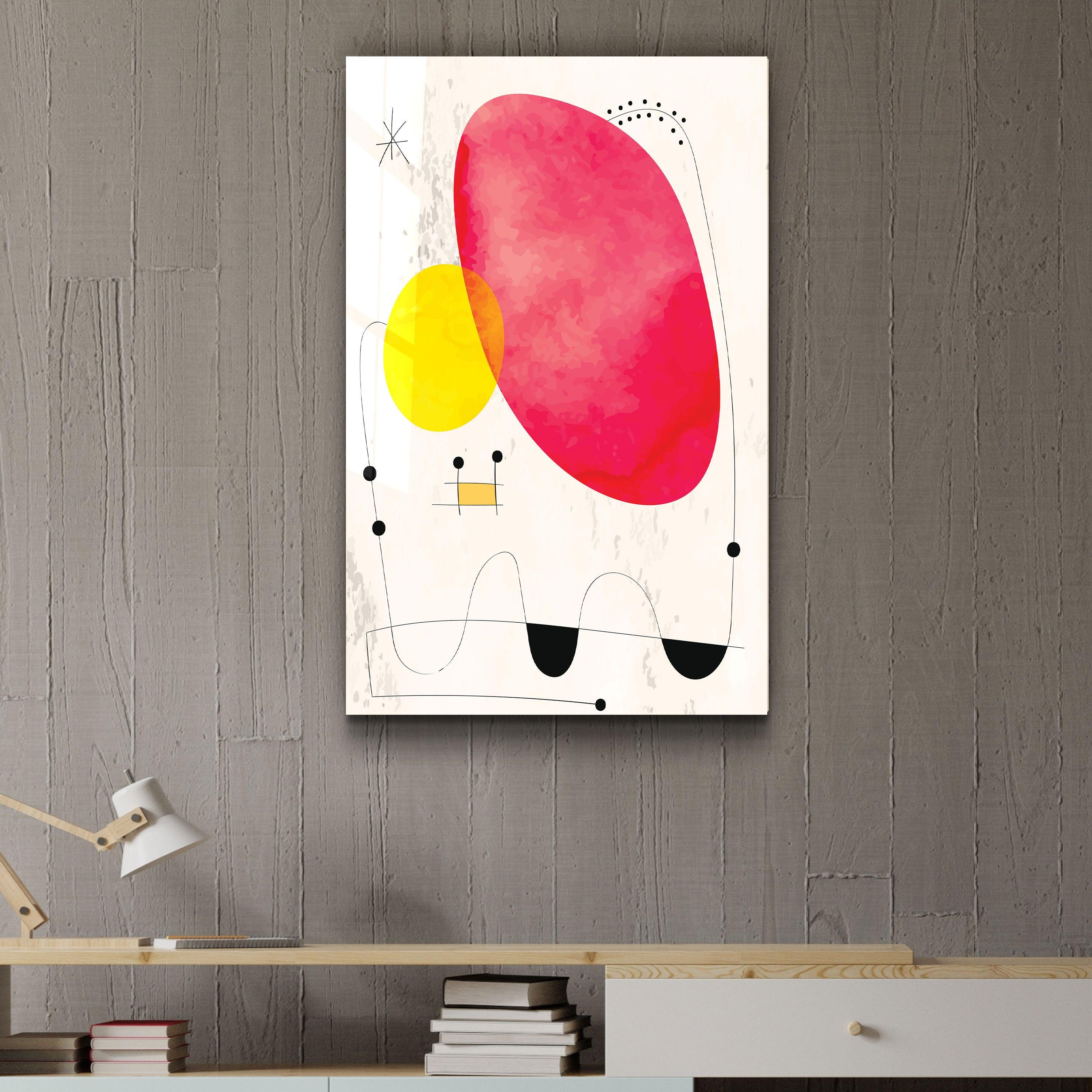 ・"Colorful Modern Shapes 3"・Glass Wall Art - ArtDesigna Glass Printing Wall Art