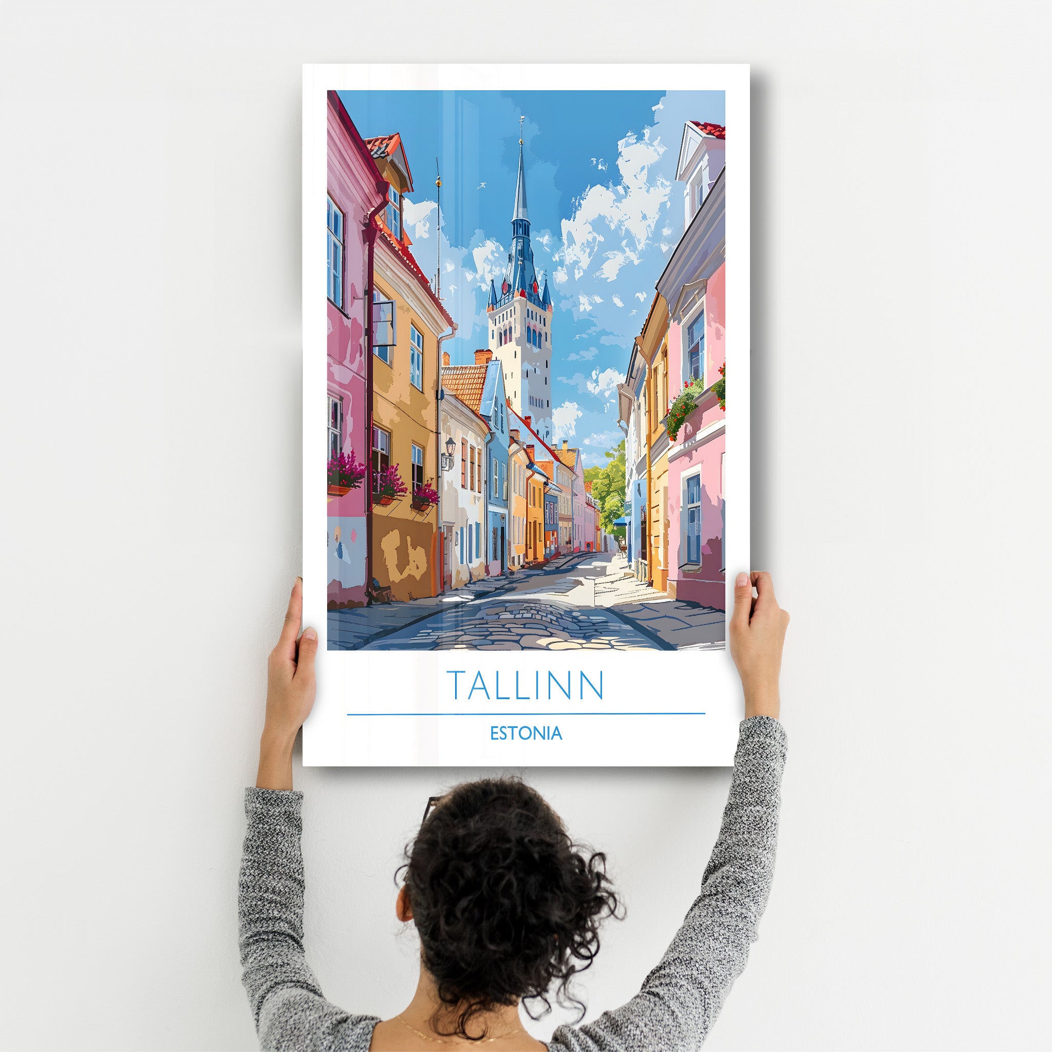 Tallinn Estonie-Affiches de voyage | Art mural en verre