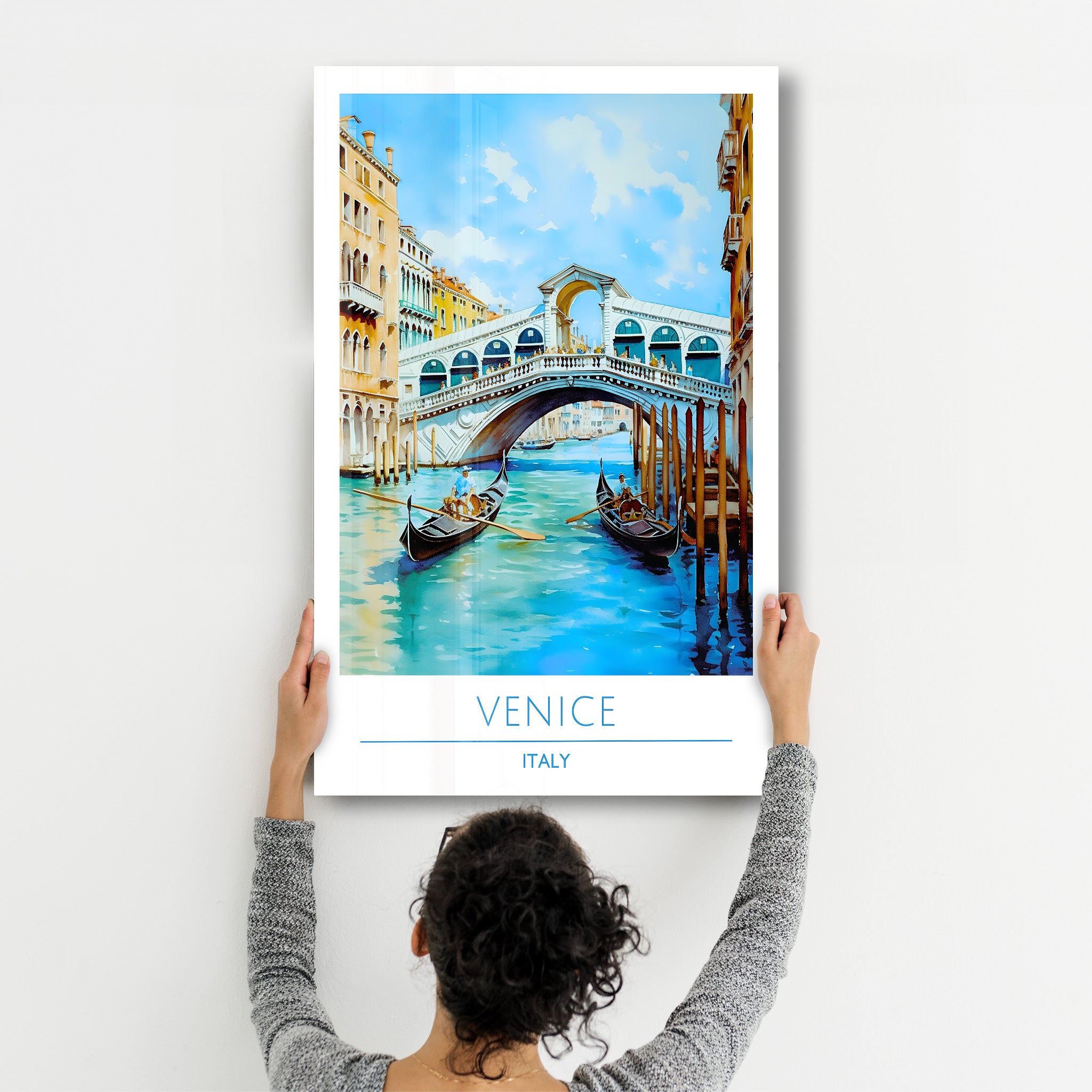 Venise Italie-Affiches de voyage | Art mural en verre