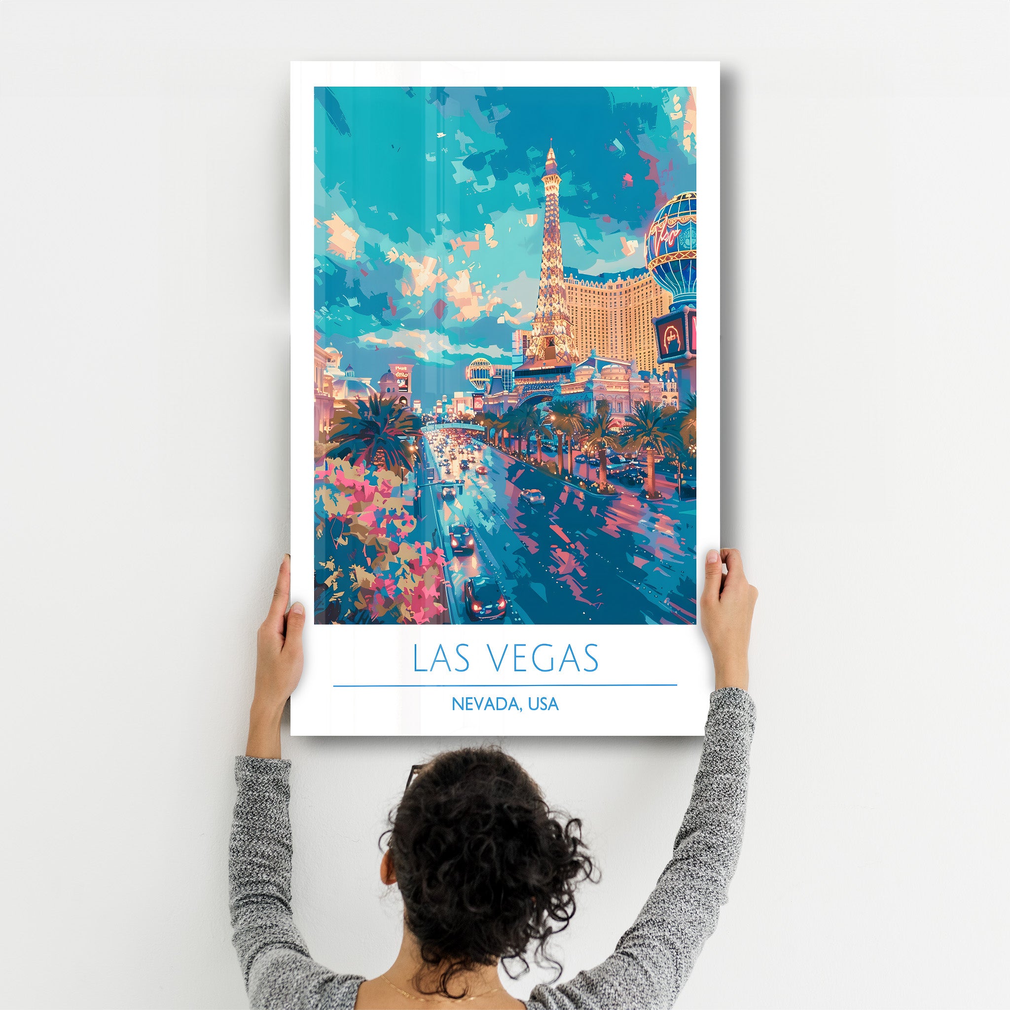 Las Vegas-Nevada USA-Affiches de voyage | Art mural en verre