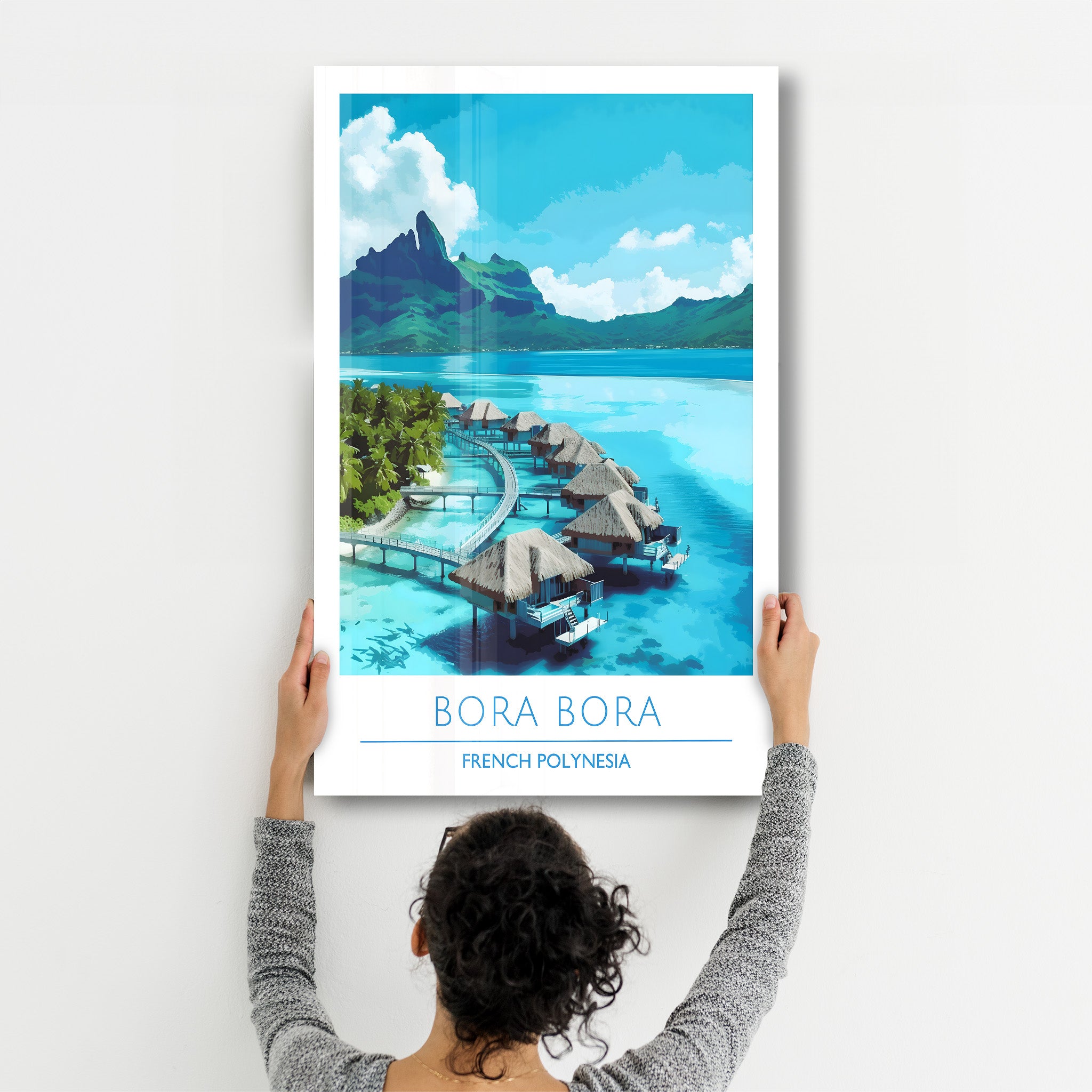 Bora Bora Polynésie française-Affiches de voyage | Art mural en verre